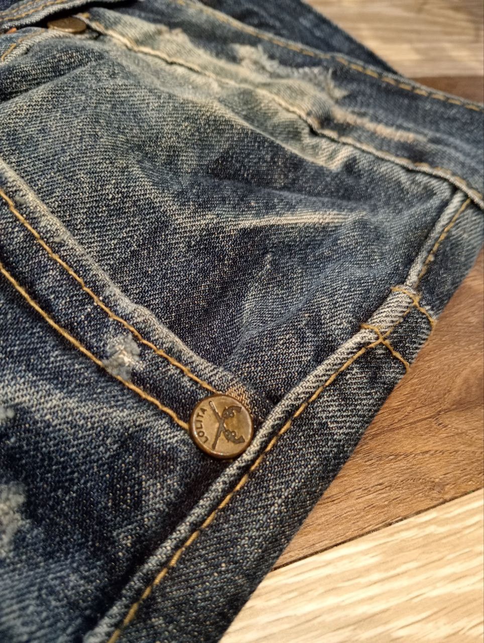 Japanese Brand LOLITA BY CONCERT CLUB WASHED BLUE DENIM JEANS Size US 30 / EU 46 - 5 Thumbnail