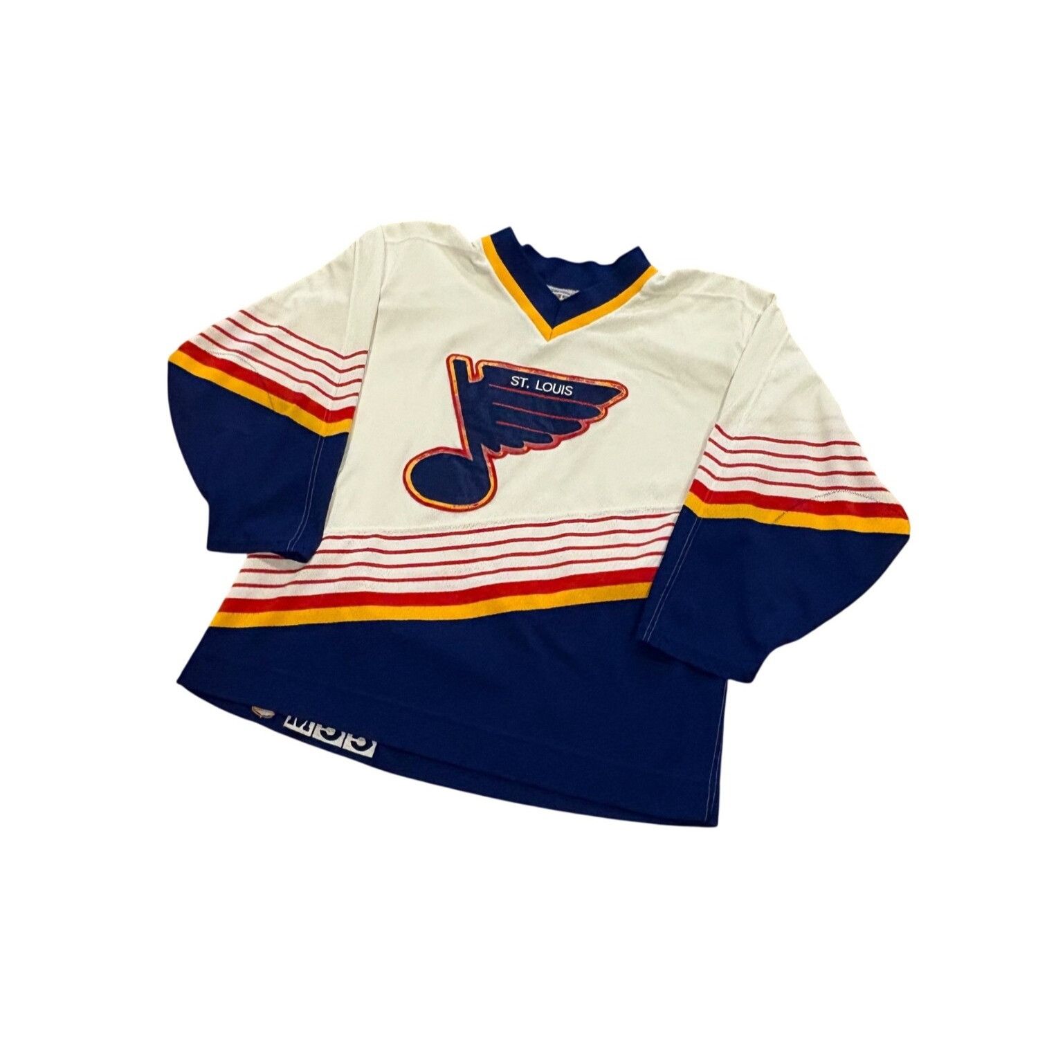 Ccm Vintage 90s CCM Center Ice St. Louis Blues Authentic NHL Hoc Size US XL / EU 56 / 4 - 4 Thumbnail