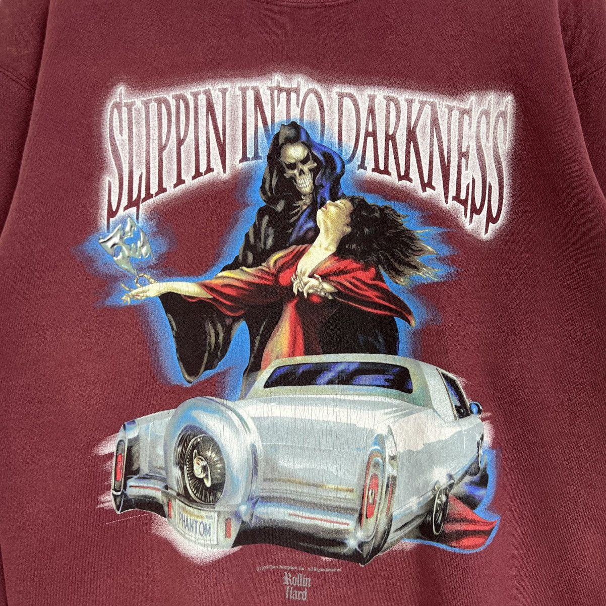 Vintage 90s Vintage Rollin Hard “slippin into darkness” Distressed Size US M / EU 48-50 / 2 - 6 Thumbnail