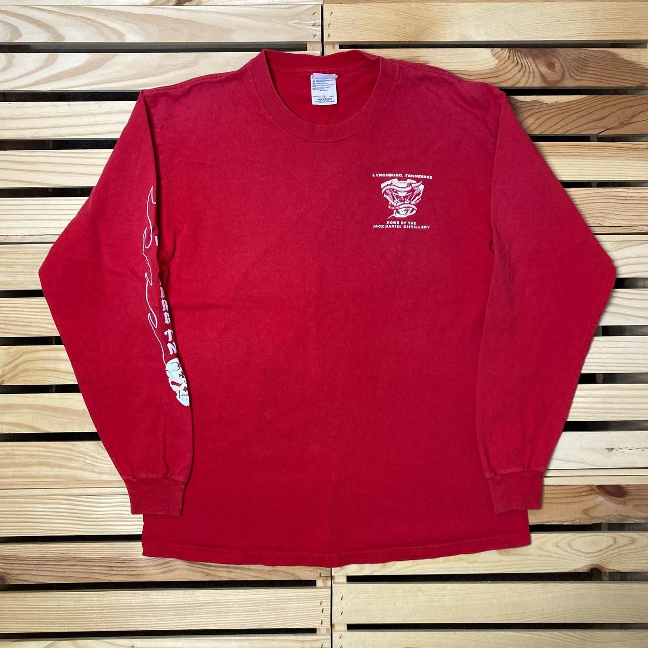 Delta Vintage Lynchburg Biker Rally 2004 Red Biker Tee Size Medium Size US M / EU 48-50 / 2 - 2 Thumbnail