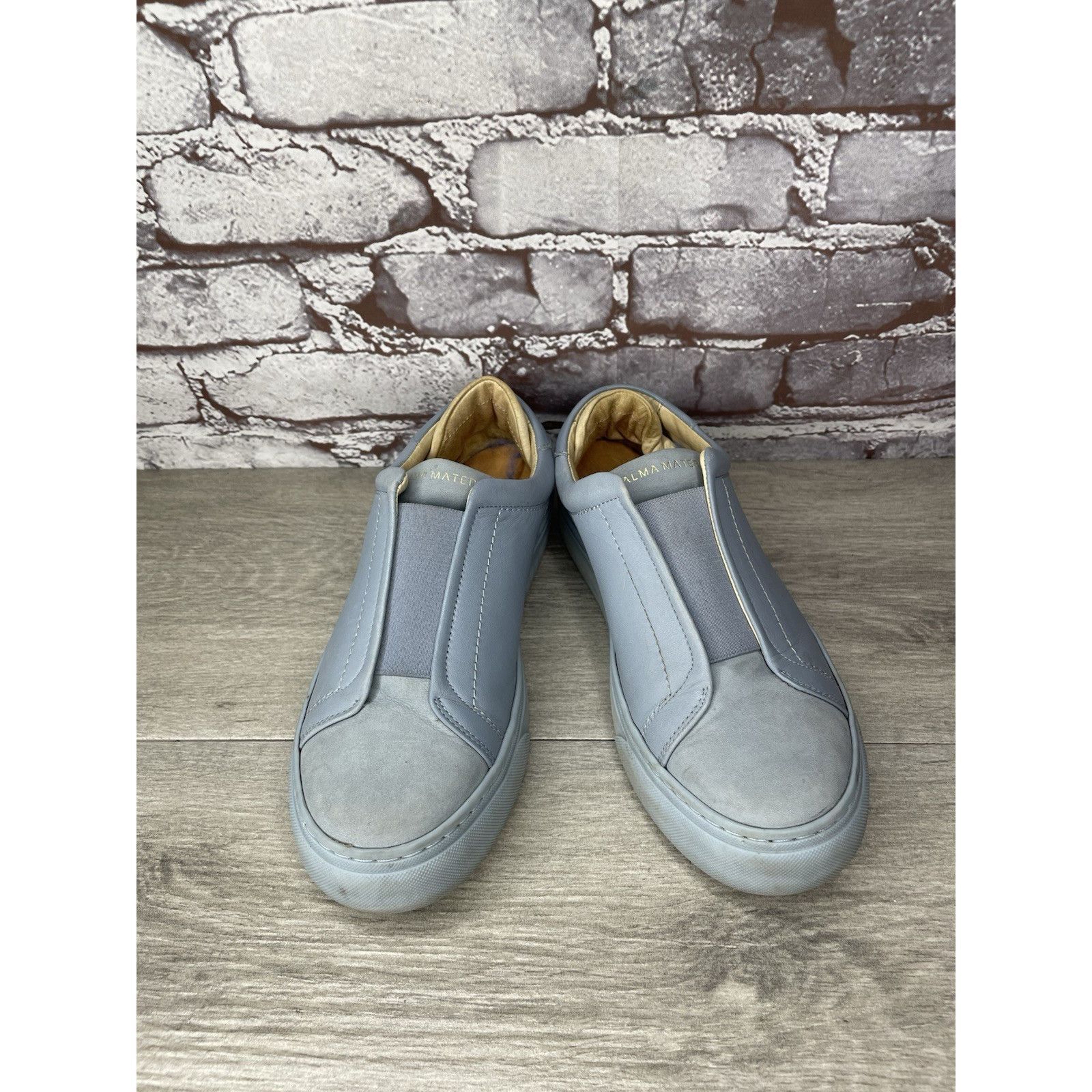 ALBA Alma Mater Blue Leather Slip On Casual Sneakers Shoes Women’ Size US 6.5 / IT 36.5 - 2 Thumbnail