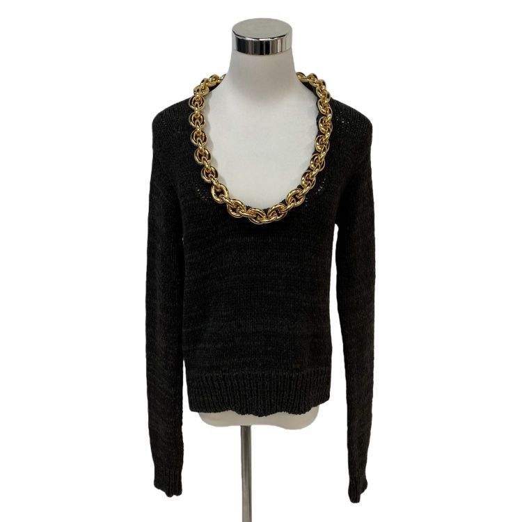 Bottega Veneta Bottega Veneta Gold Chain Knit Sweater Size XS Size XS / US 0-2 / IT 36-38 - 1 Thumbnail