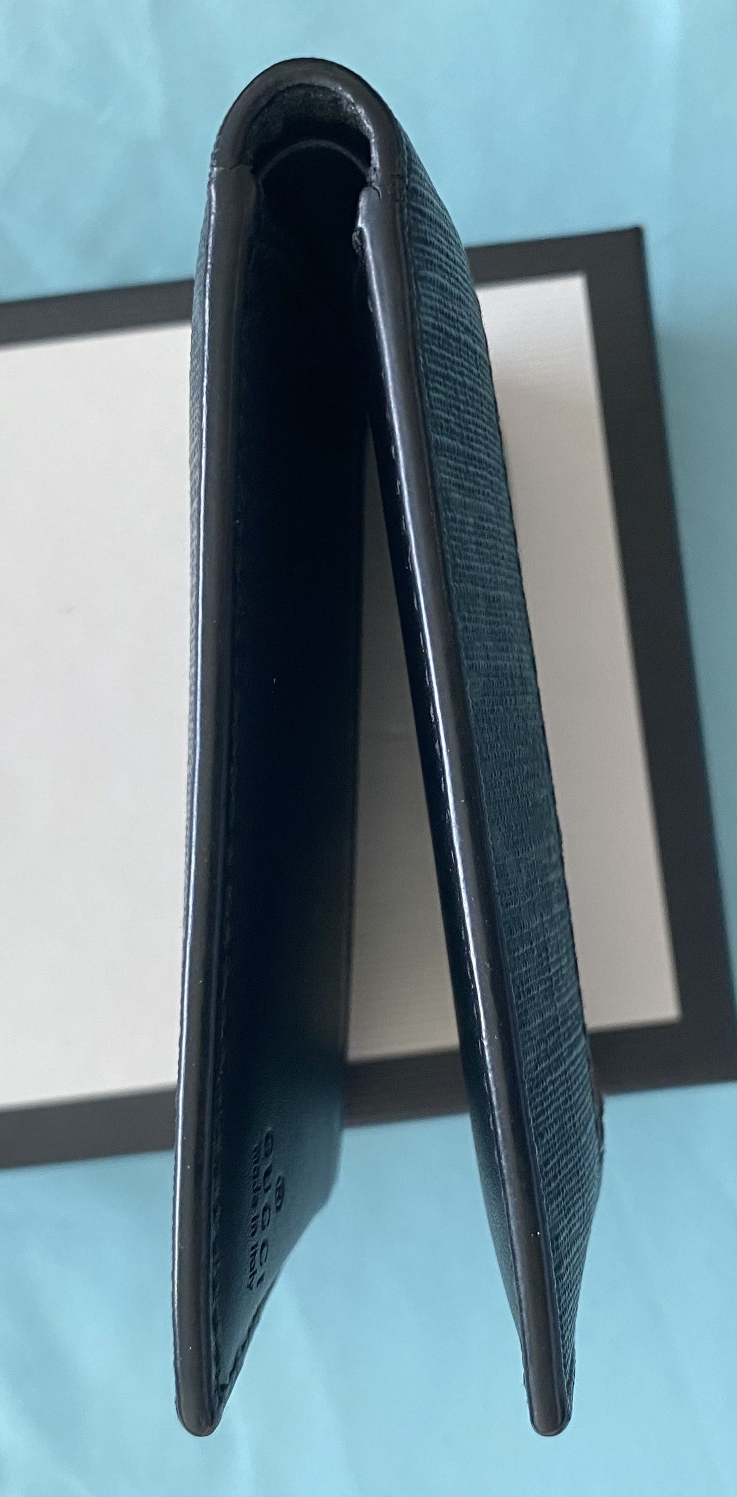 Gucci Gucci Bifold Wallet GG Supreme Web Black Size ONE SIZE - 7 Thumbnail
