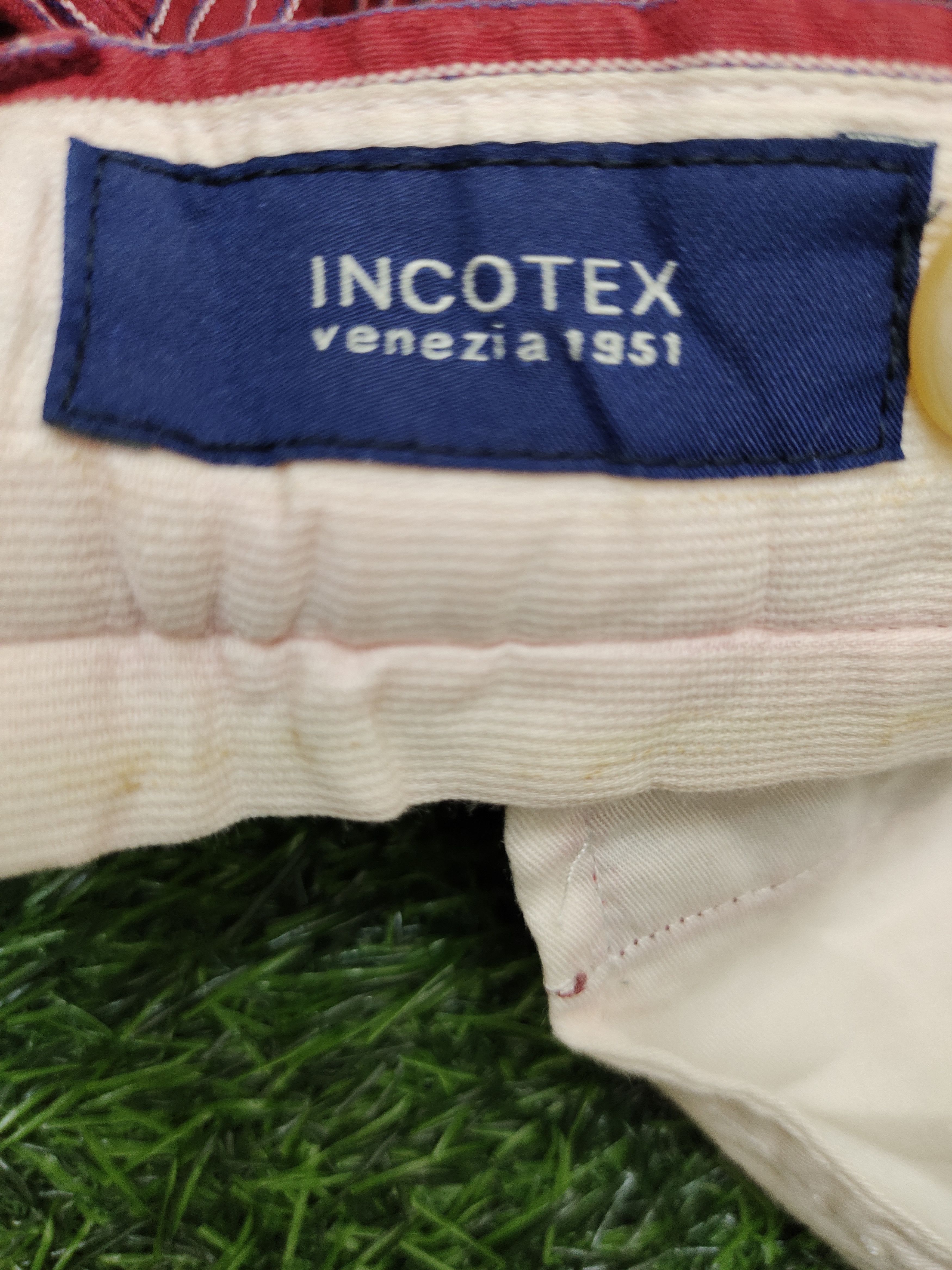 Incotex Incotex Pin Striped Red Trouser Pants Size US 28 / EU 44 - 21 Thumbnail