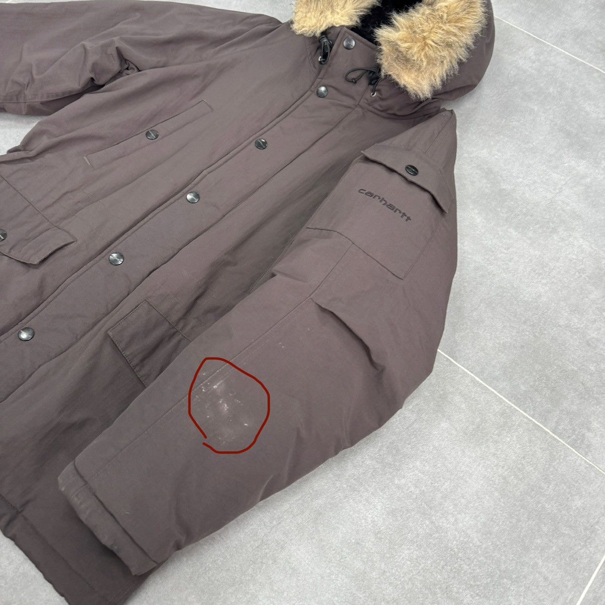 Carhartt Vintage Carhartt Anchorage Nylon Parka Jacket Hooded Brown Size US S / EU 44-46 / 1 - 8 Thumbnail