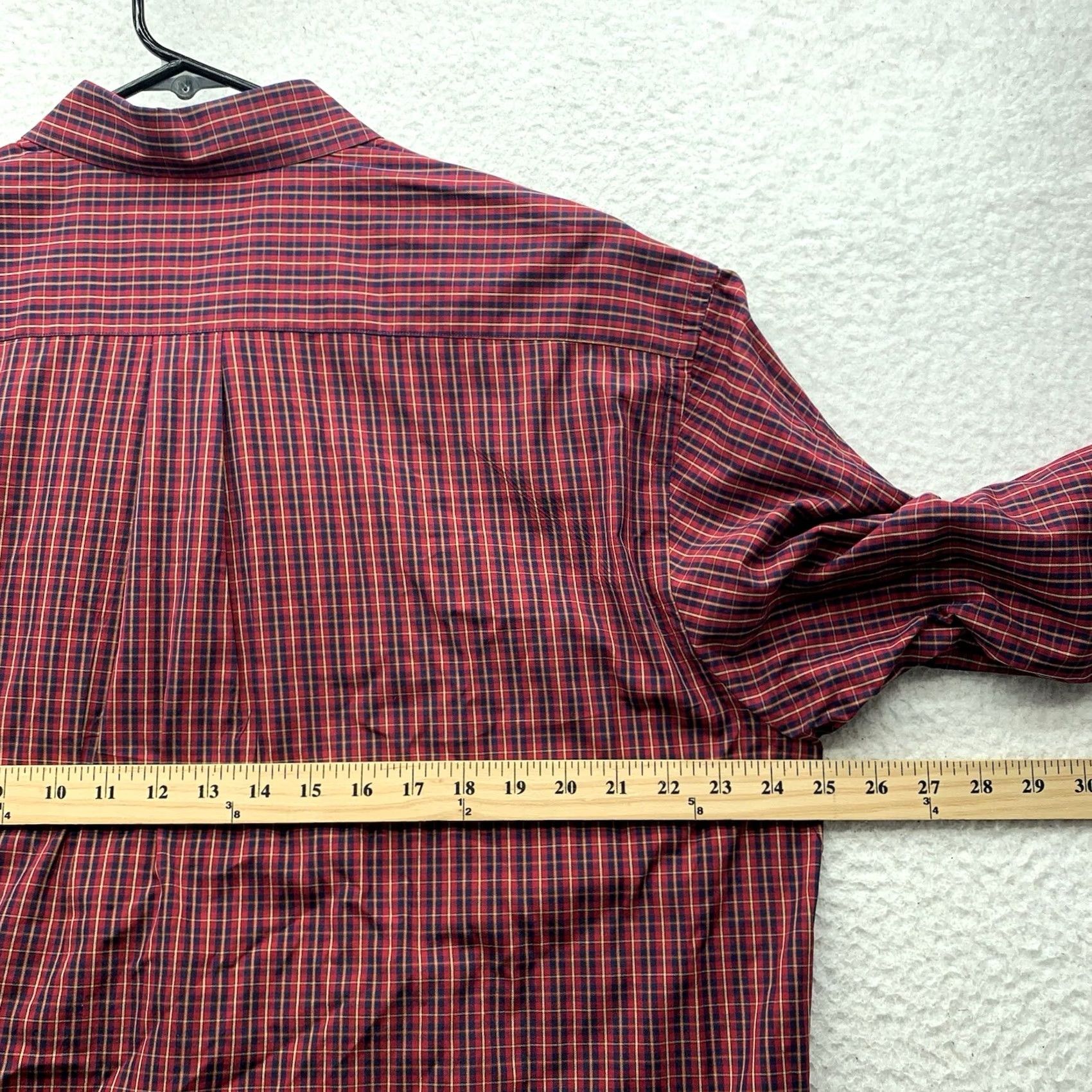 Vineyard Vines Vineyard Vines Whale Shirt Mens Large Red Blue Yellow Plaid Preppy Relaxed Fit Size US L / EU 52-54 / 3 - 7 Thumbnail