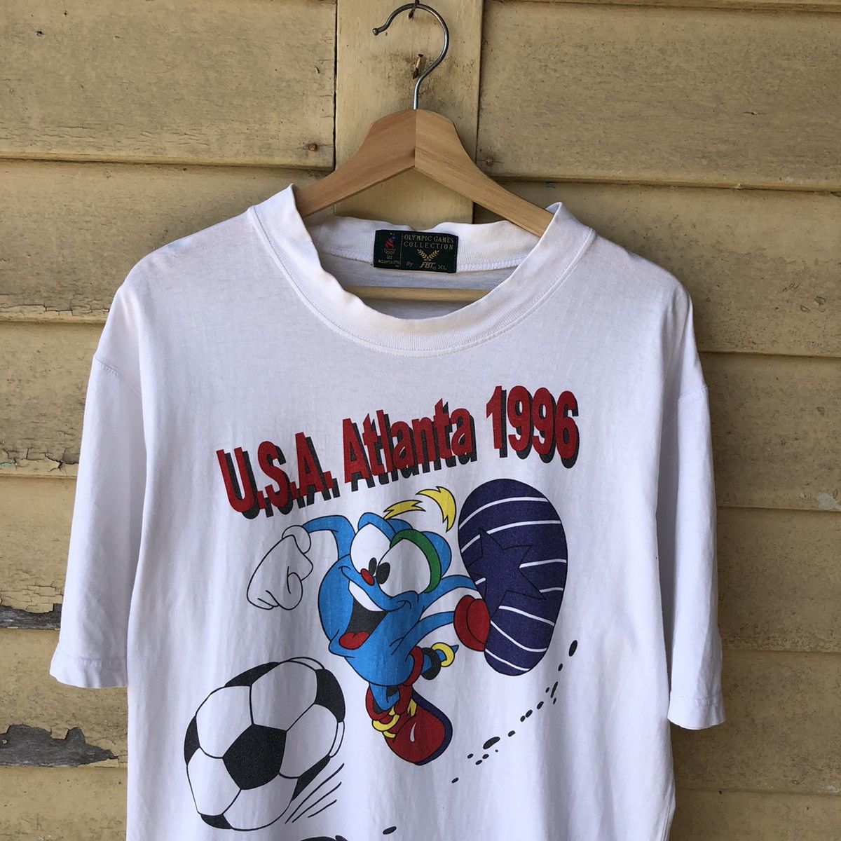 USA Olympics Vintage 90s Olympic Games USA Atlanta 1996 Tshirt Size US XL / EU 56 / 4 - 3 Thumbnail