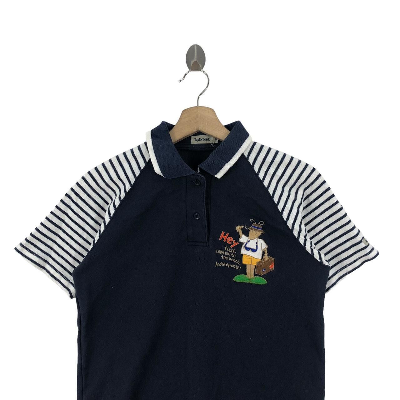TaylorMade TAYLOR MADE Take Me To The Beach Polo Tee Shirt Striped Size US M / EU 48-50 / 2 - 3 Thumbnail