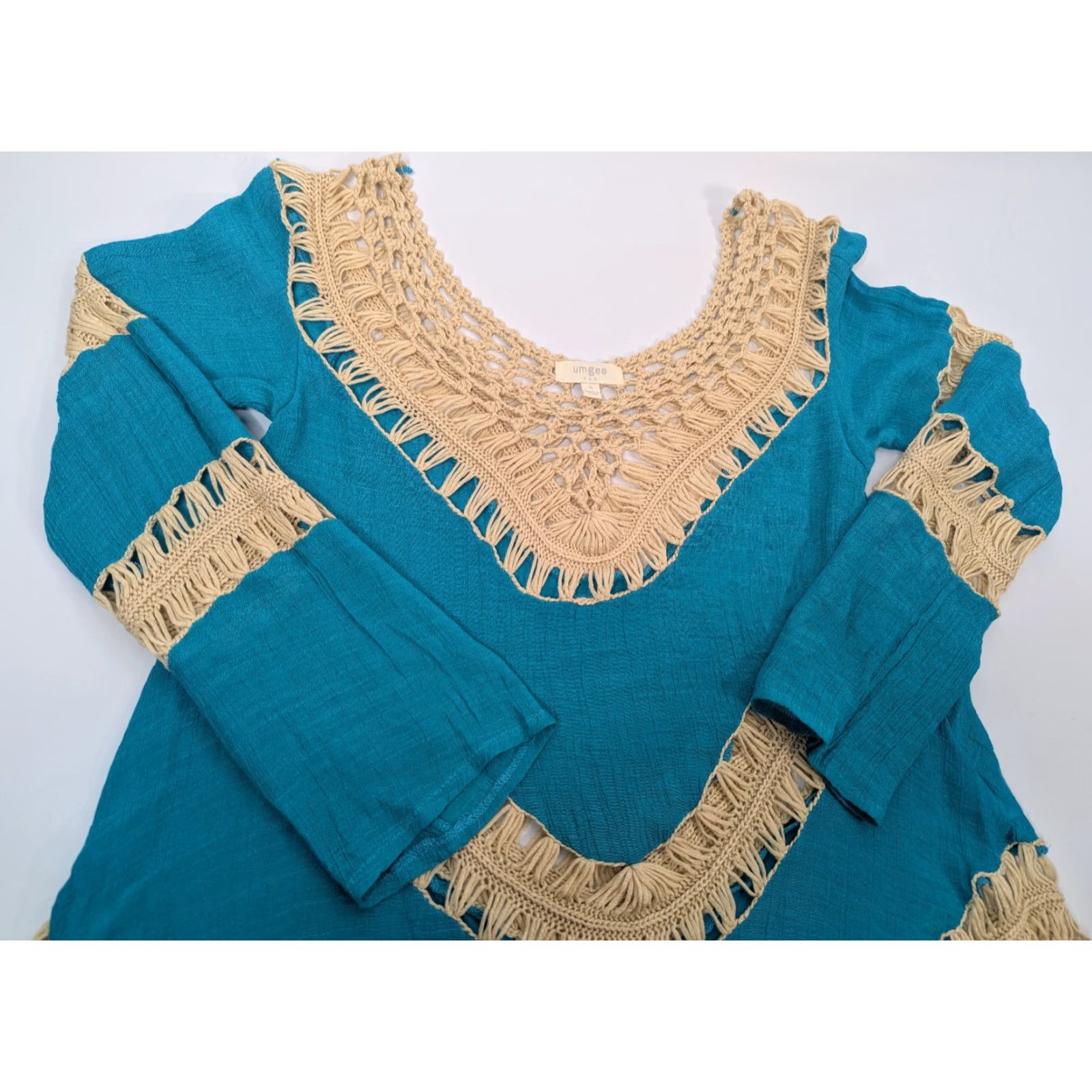 Vintage **UMGEE Turquoise Tunic Croquet Top Size Small** User: UMGEE Turquoise Tunic Croquet Top Size Small Size S / US 4 / IT 40 - 6 Thumbnail