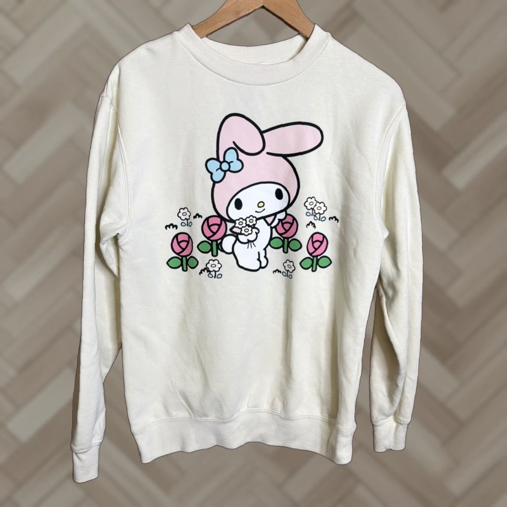 Vintage My Melody Sanrio Sweatshirt Womens XS Beige Size XS / US 0-2 / IT 36-38 - 1 Thumbnail