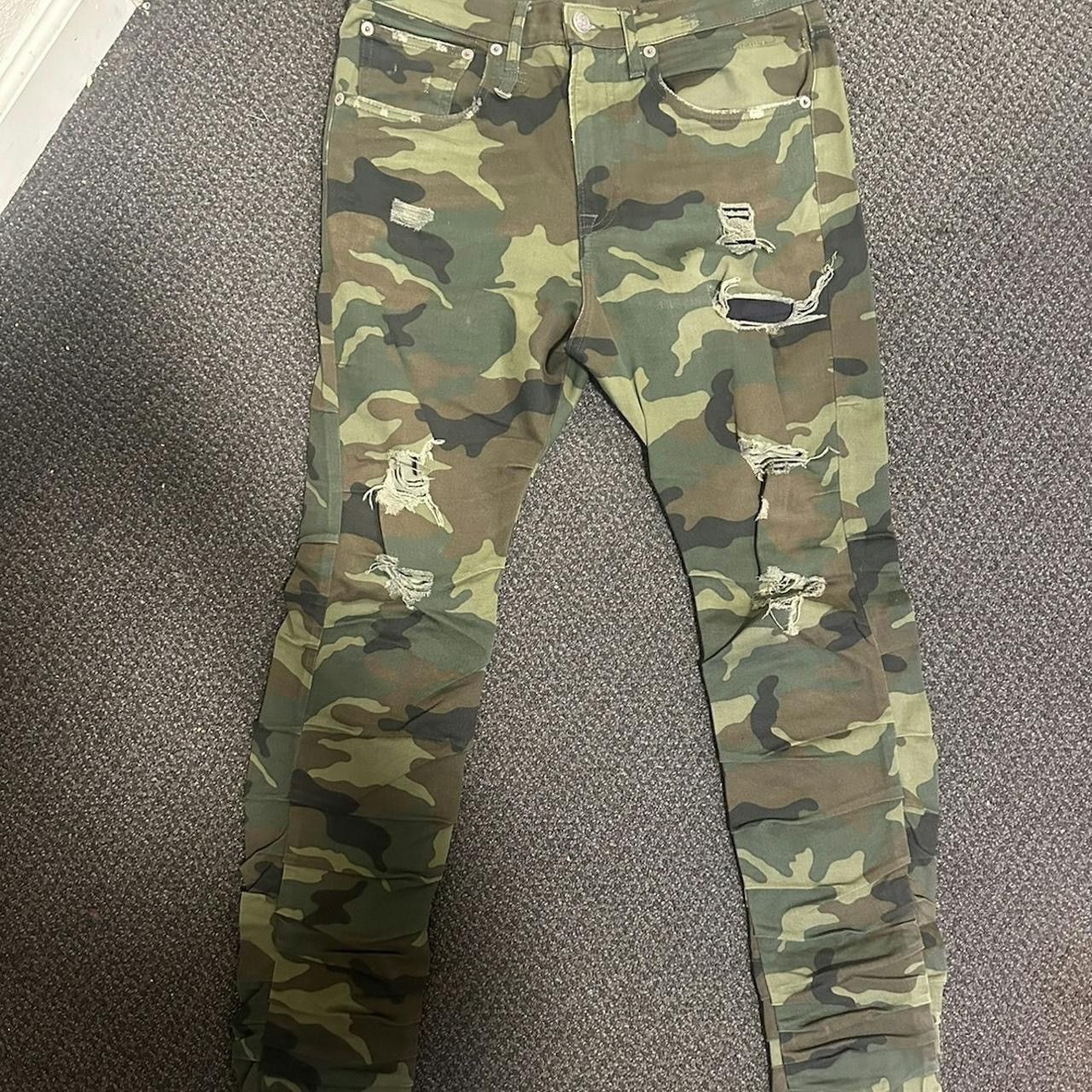 R13 R13 Skywalker Camo Stacked Jeans Size US 31 - 2 Thumbnail