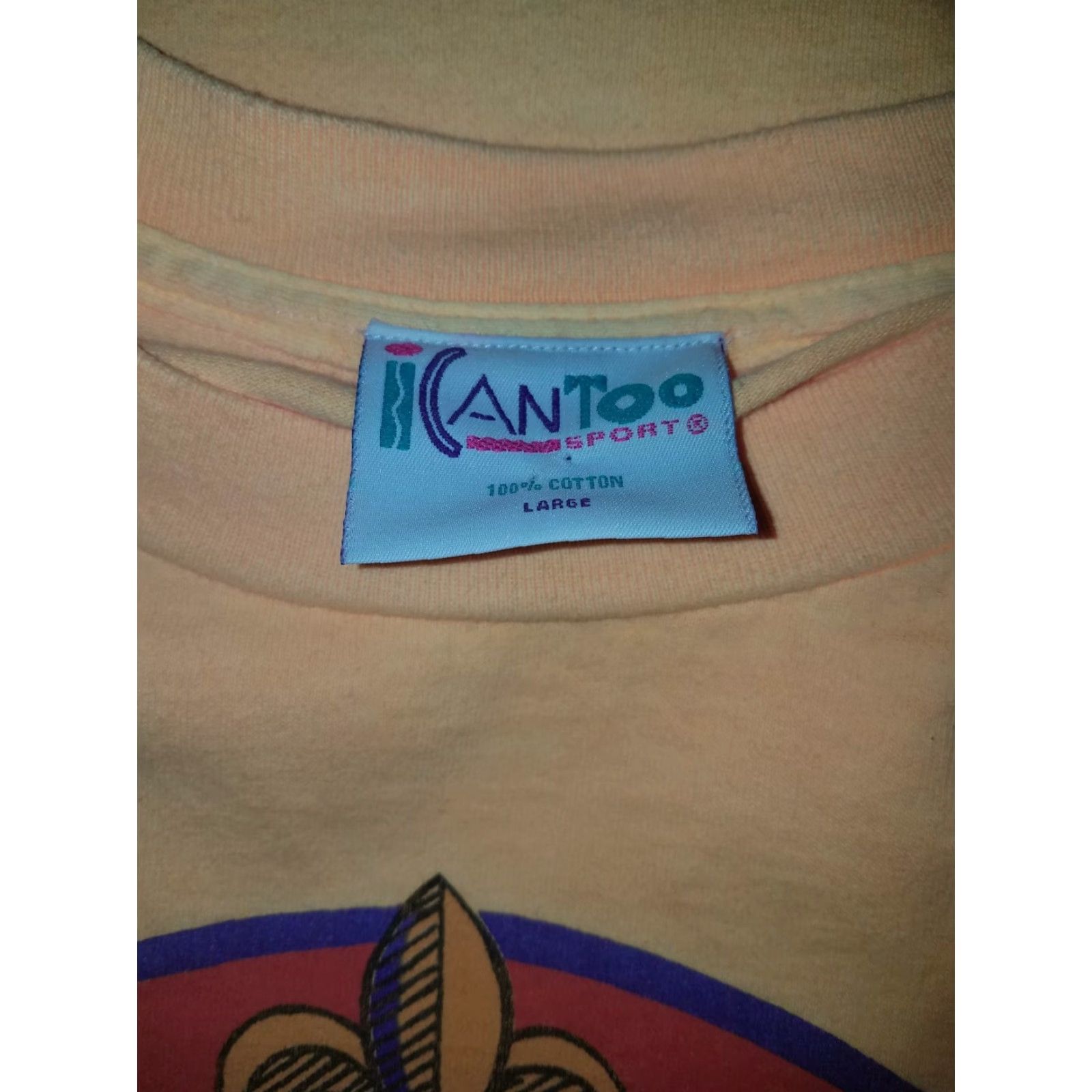 Vintage VTG Kantoo Sport T-Shirt Mens L USA Graphic Stitch Virginia Beach Yellow 100% Cotton Orange Graphic VTG SINGLE STITCH Virginia Beach USA Mens L Size US L / EU 52-54 / 3 - 5 Thumbnail