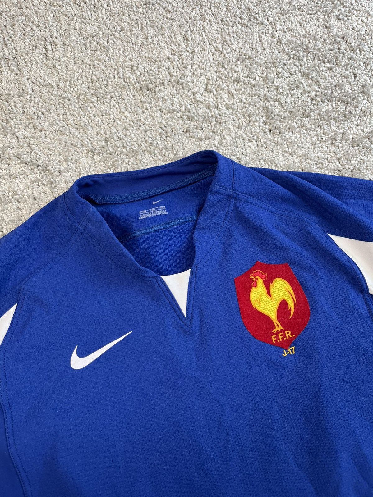 Nike × Vintage Vintage Nike France Rugby Union Jersey Shirt Size US XL / EU 56 / 4 - 2 Thumbnail