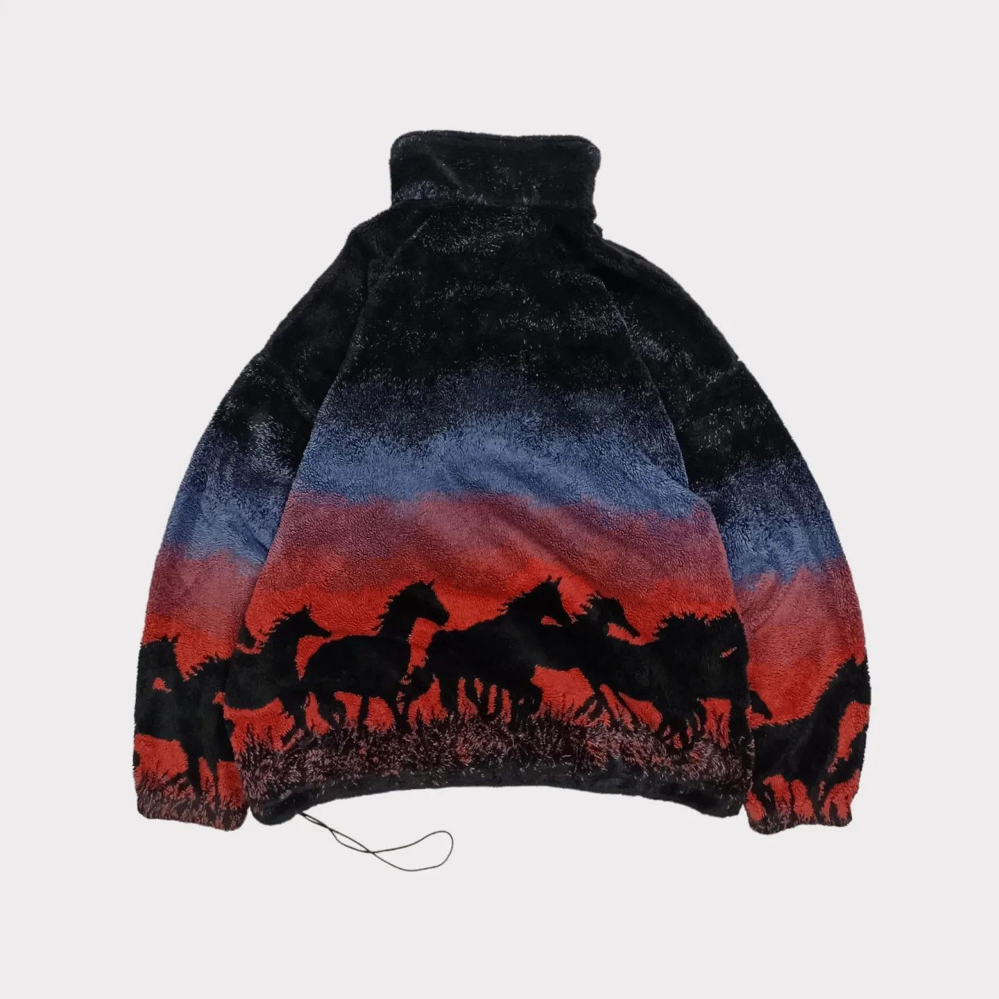 Vintage 90's Mazmania Horses Pattern Fleece Jacket - 2XL Size US XXL / EU 58 / 5 - 3 Thumbnail