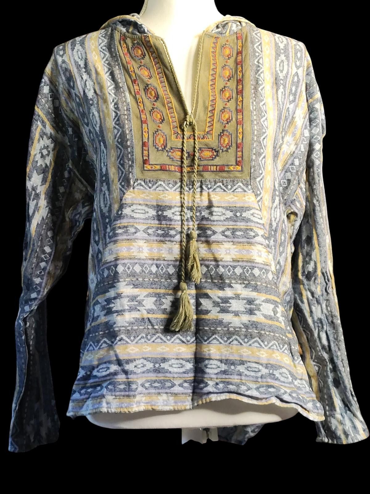 The Unbranded Brand Flying Tomato Bohemian Style Long Sleeve Women's Blouse Size S / US 4 / IT 40 - 2 Thumbnail