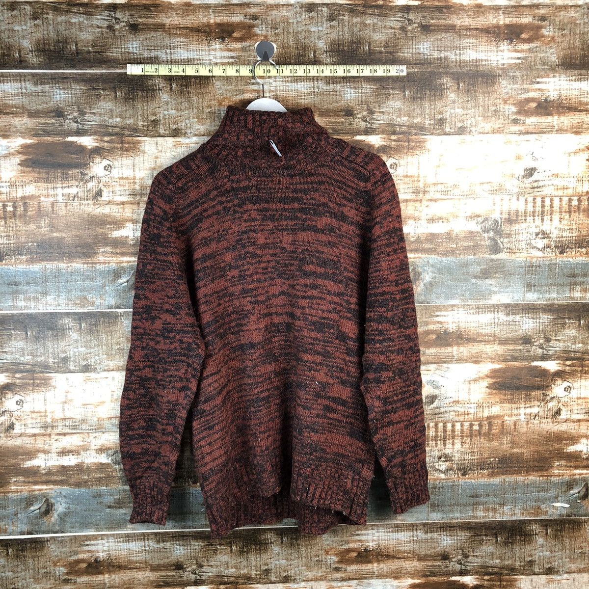 Homespun Knitwear × Japanese Brand Japanese Brand Turtle Neck Orange Knitwear #A2495 Size M / US 6-8 / IT 42-44 - 11 Thumbnail