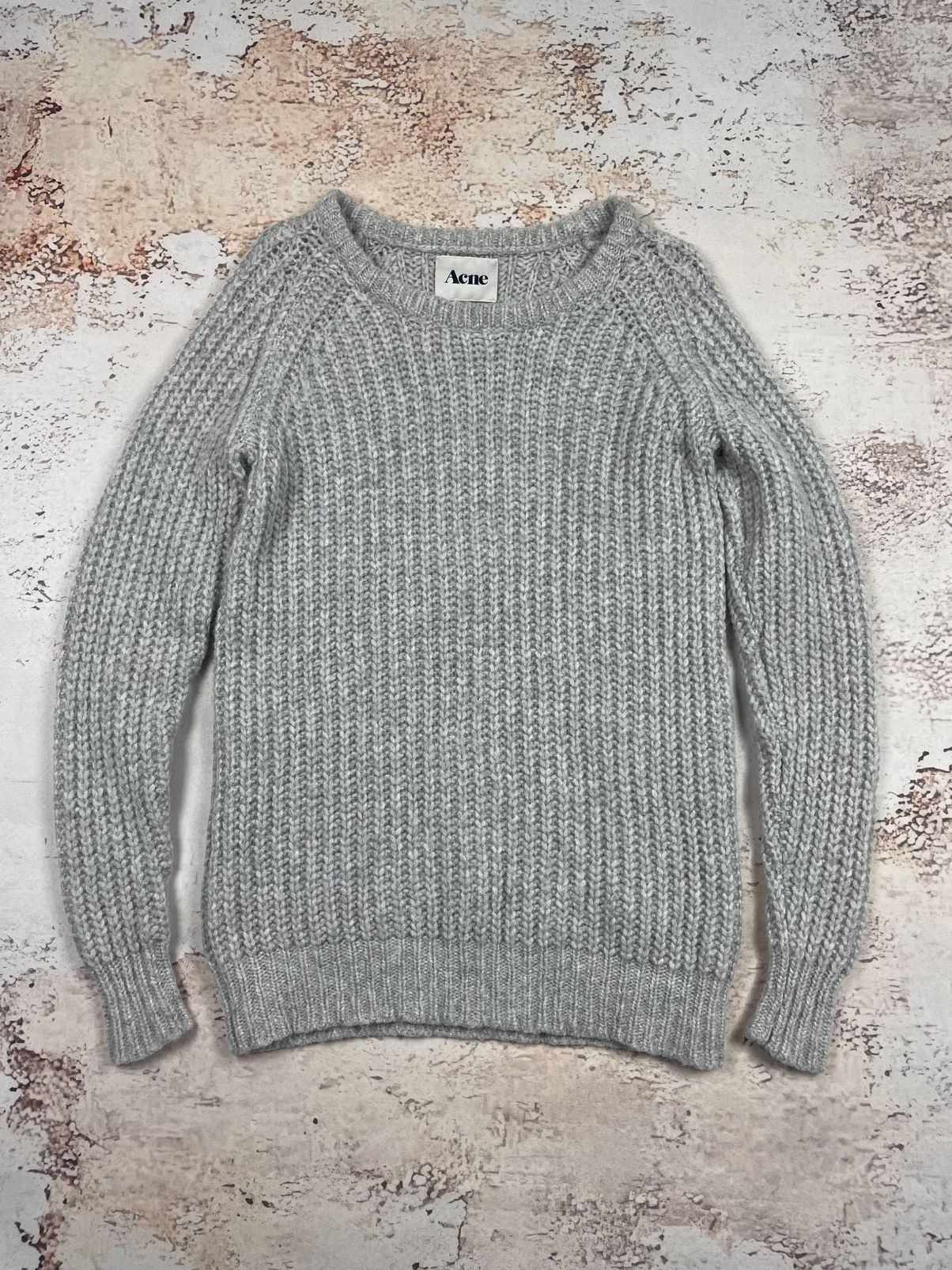 Acne Studios Acne Studios XS Grey Alpaca Wool Chunky Sweater Women’s EGV Size XS / US 0-2 / IT 36-38 - 1 Thumbnail