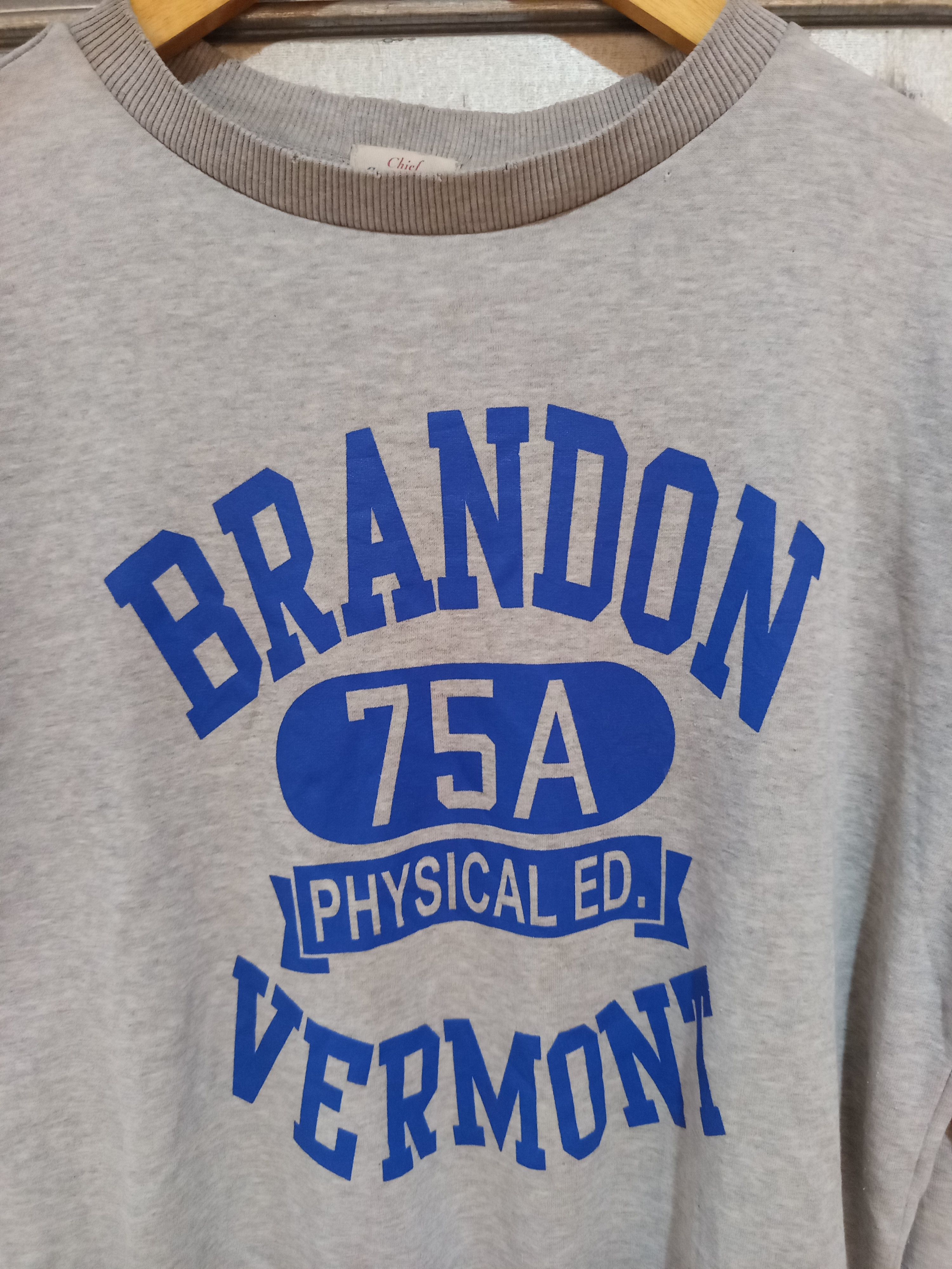 Vintage 1980s Chief Sportswear Brandon Vermont Sweatshirt Size US M / EU 48-50 / 2 - 2 Thumbnail