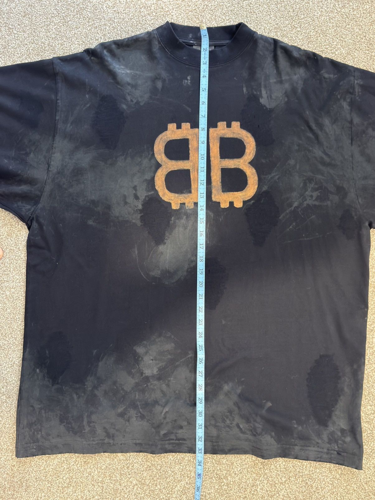 Balenciaga BALENCIAGA CRYPTO BB T-SHIRT Size US L / EU 52-54 / 3 - 12 Thumbnail