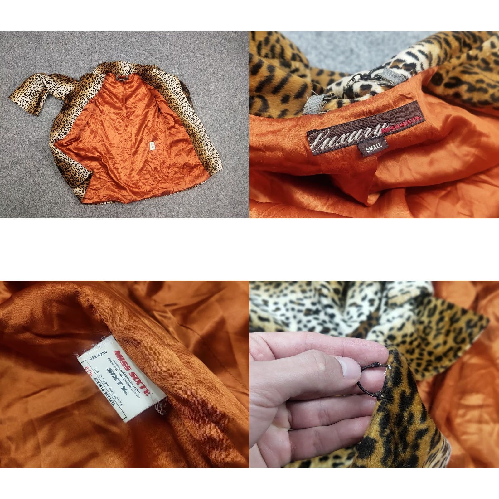 Miss Sixty Miss Sixty luxury vintage Leopard Pattern Faux Fur Coat Jacket Size S / US 4 / IT 40 - 9 Thumbnail