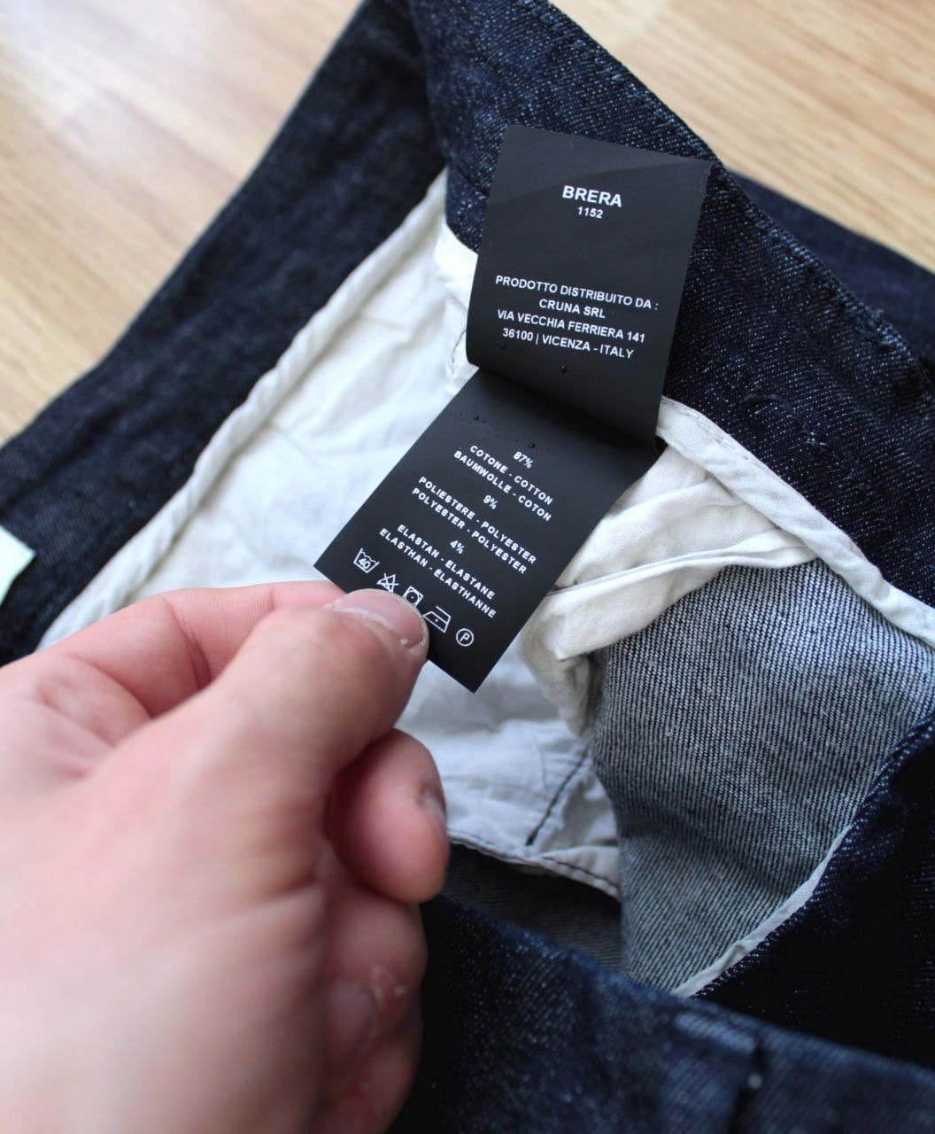 Other 🔥 Cruna Brera Mens Denim Trousers Italy Pants Size 52 Suit Size US 36 / EU 52 - 5 Thumbnail