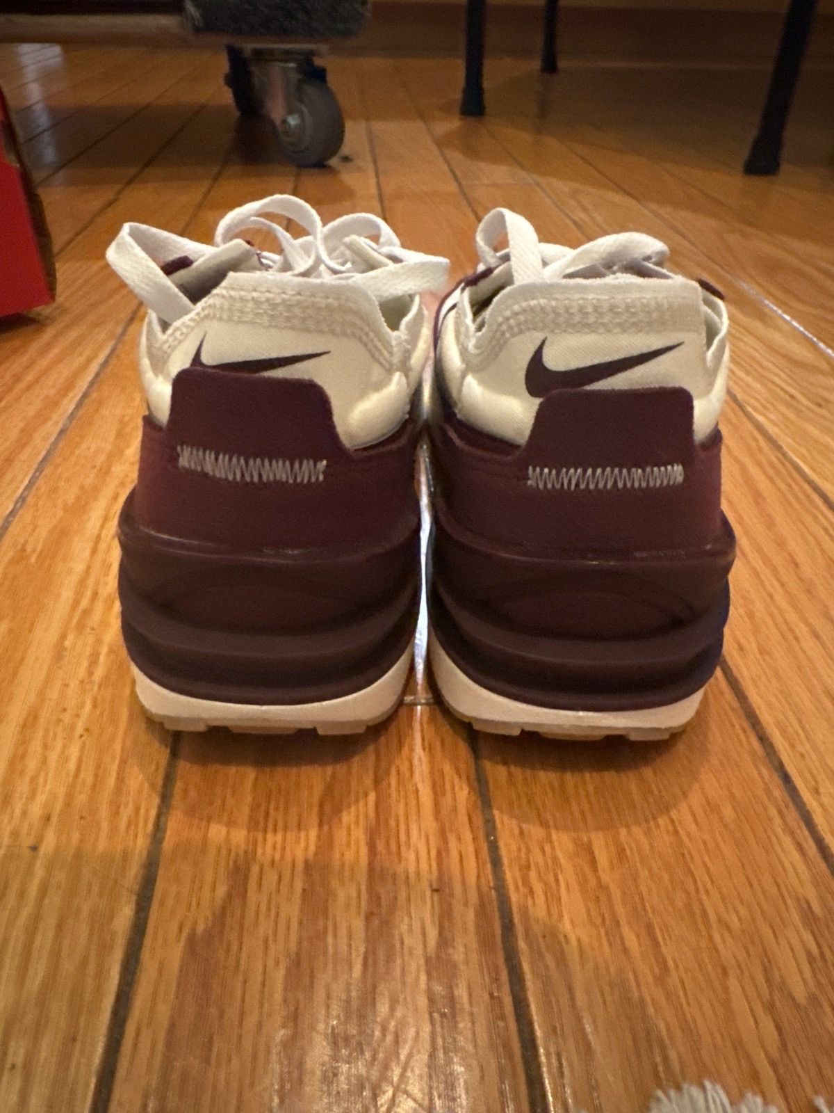 Nike Nike Waffle One SE ‘Coconut Milk Night Maroon’ Size US 8.5 / EU 41-42 - 4 Thumbnail