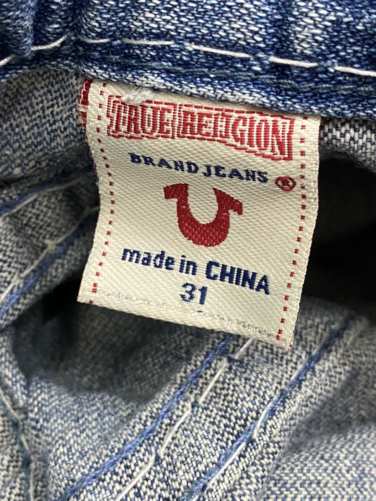 Hysteric Glamour Flare True Religion Japan Light Blue Distressed Denim Size US 31 - 19 Thumbnail
