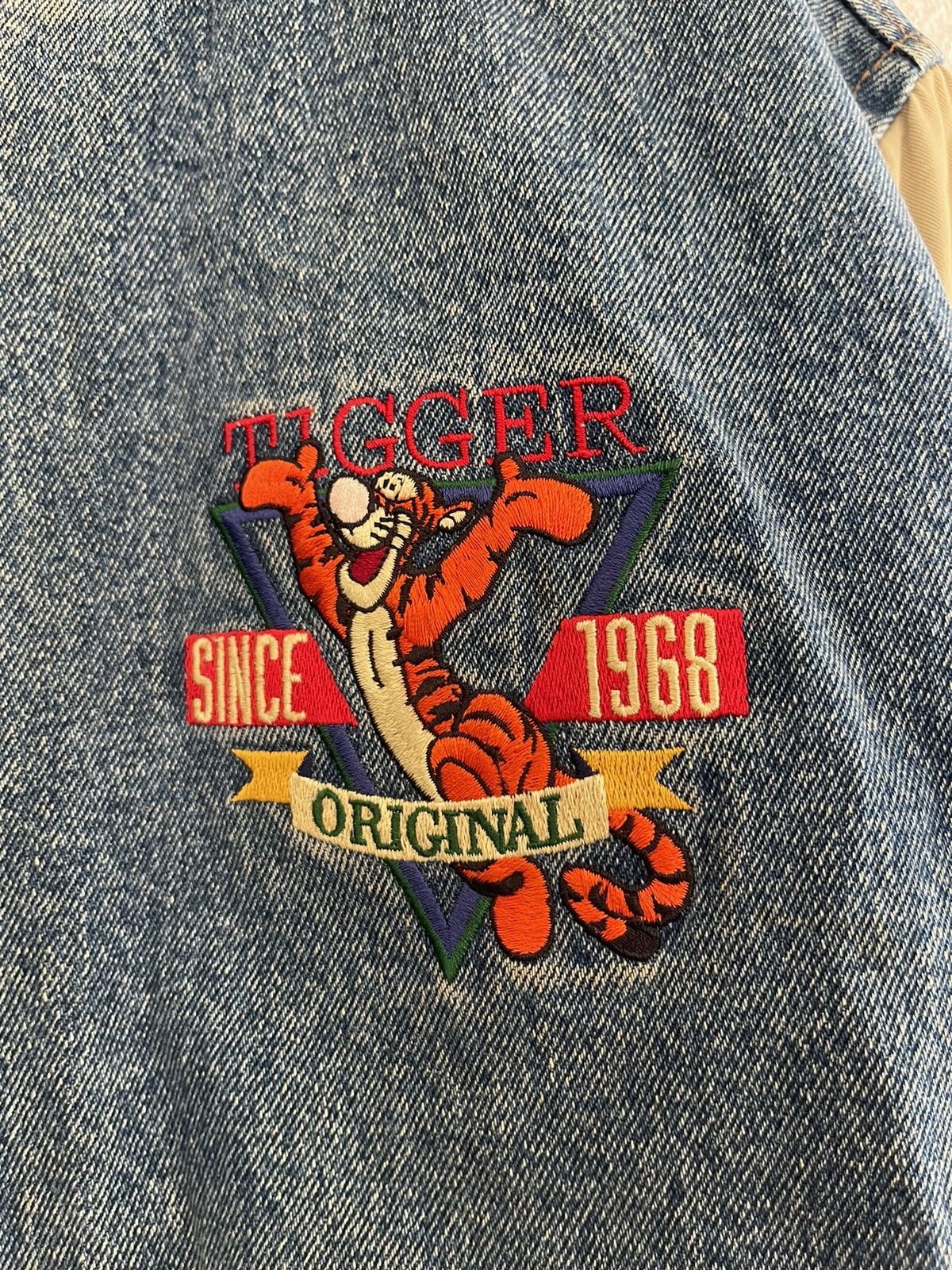 Disney Vintage Disney Store Tigger Denim Varsity Jacket Size US S / EU 44-46 / 1 - 3 Thumbnail