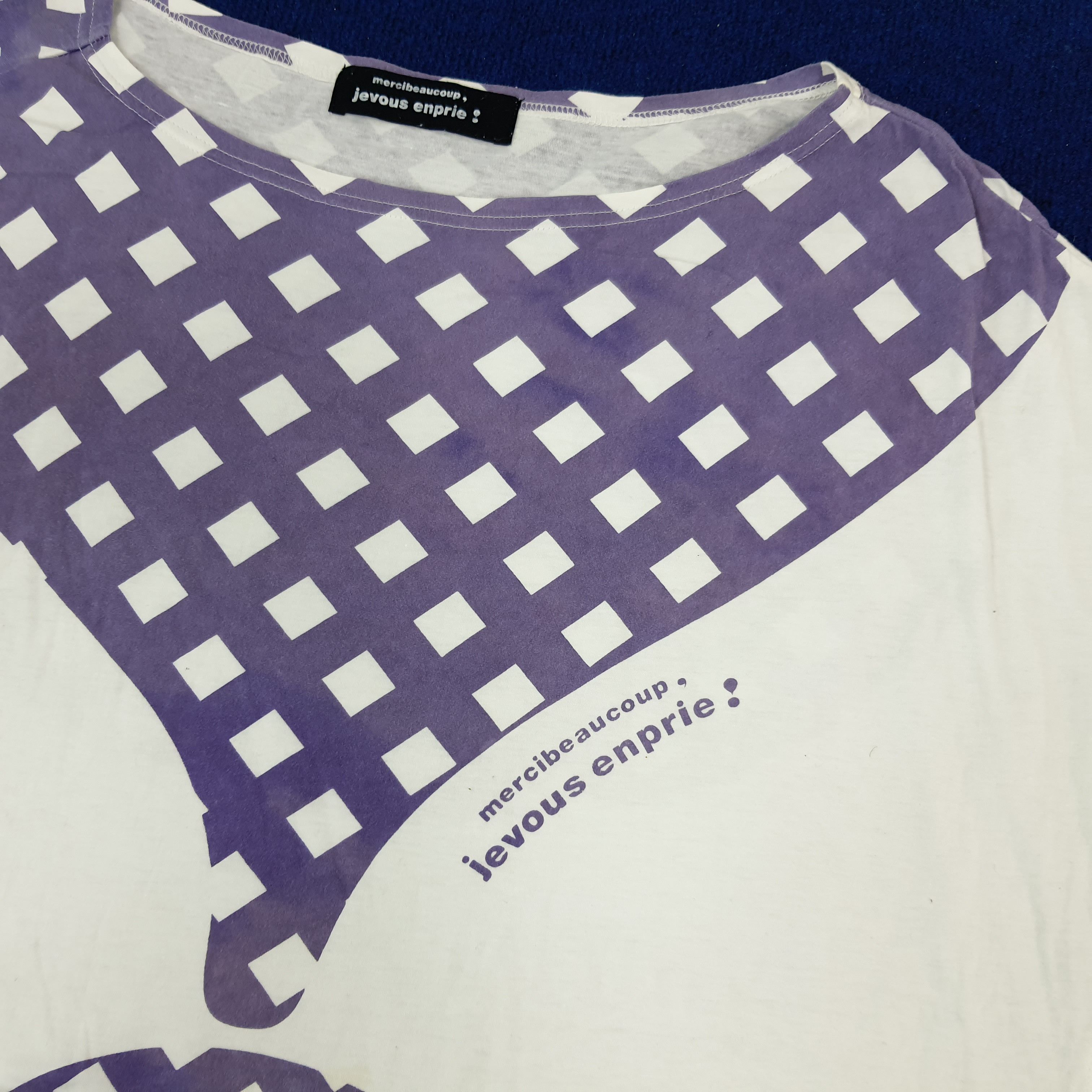 Japanese Brand × Vintage × mercibeaucoup Vintage Mercibeaucoup Jevous Enprie by Issey Miyake Tshirt Size XXL / US 16-18 / IT 52-54 - 2 Thumbnail