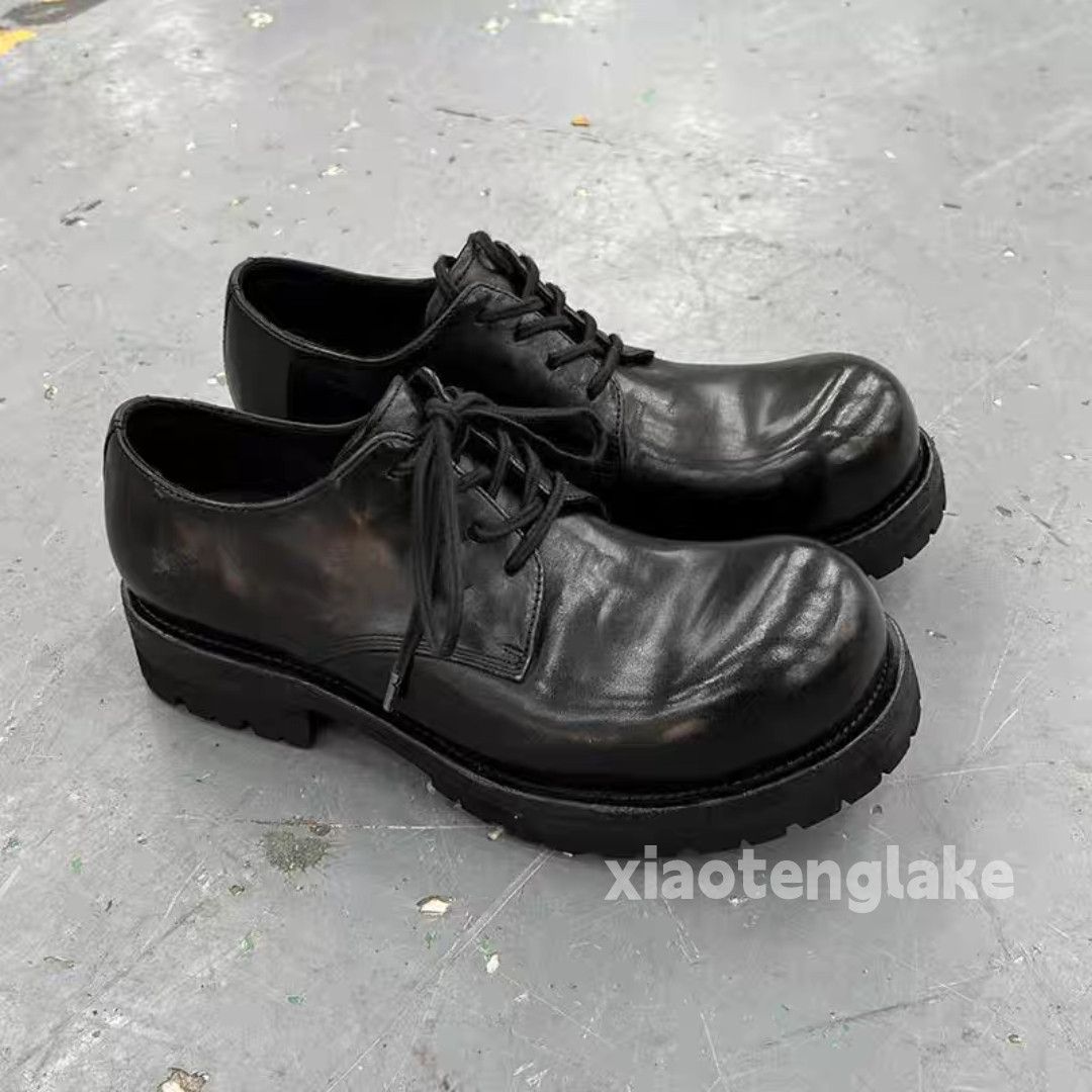 Vintage Utility punk yuppie derby thick sole yuppie boots shoes Size US 10 / EU 43 - 2 Thumbnail