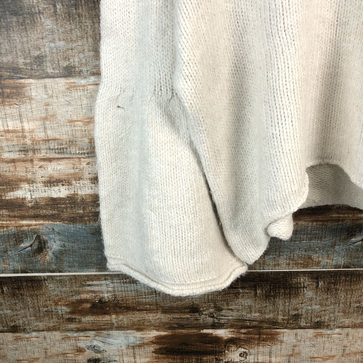 Vintage Japanese Brand vintage baggie White Knitwear #A1910 Size L / US 10 / IT 46 - 7 Thumbnail