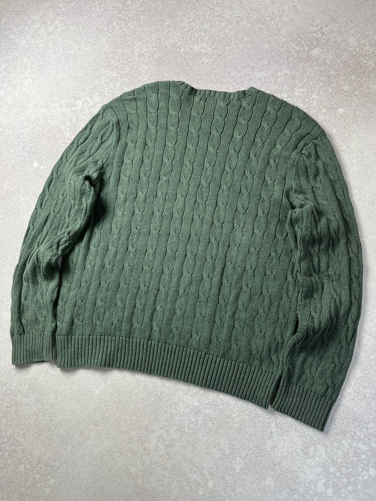 Polo Ralph Lauren DDP Polo Ralph Lauren Cable-Knit Sweater Small Logo Size US XL / EU 56 / 4 - 4 Thumbnail