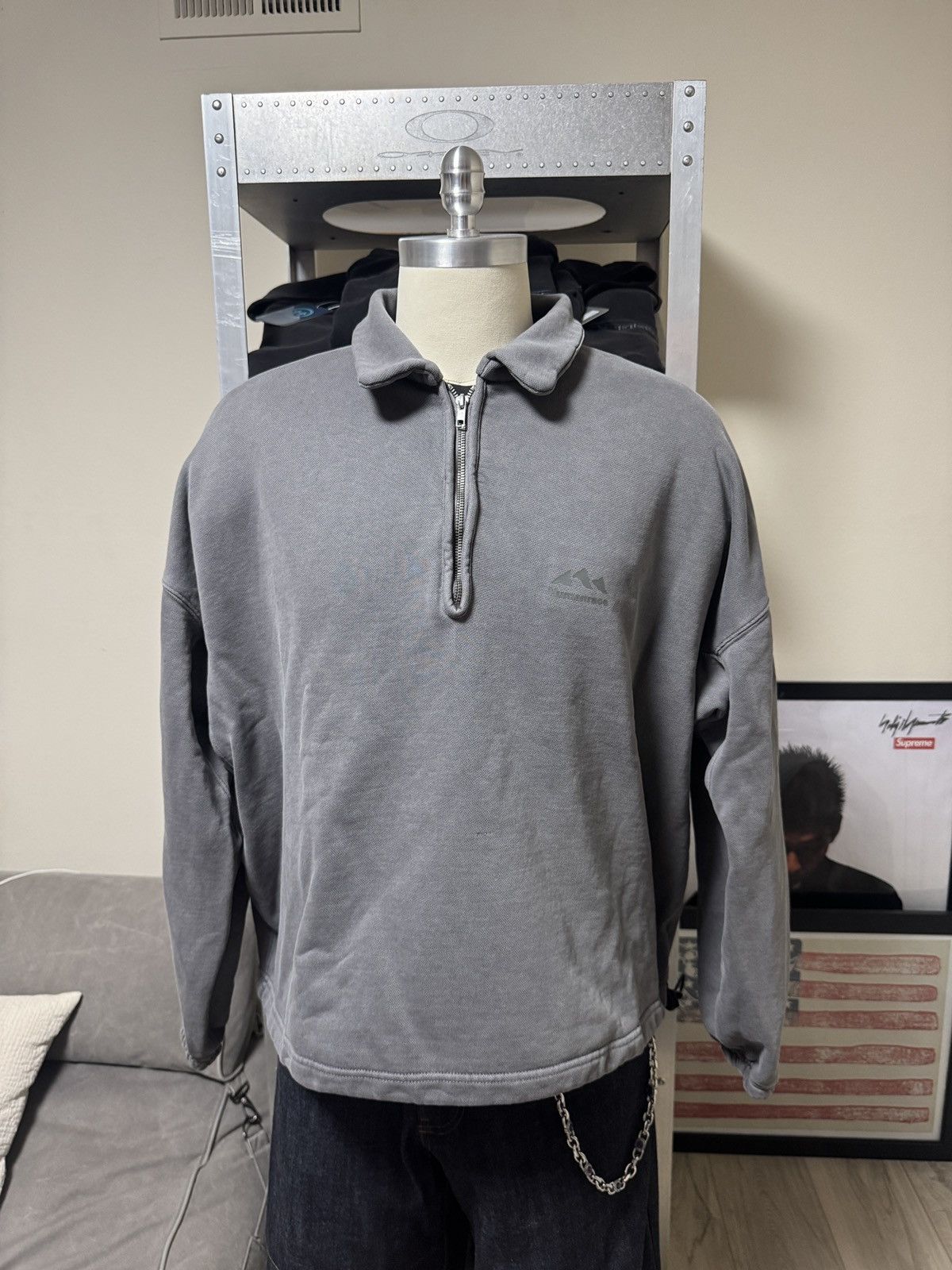 Humanrace Pharell Humanrace Quarter Zip Jacket Grey Size US XL / EU 56 / 4 - 1 Thumbnail