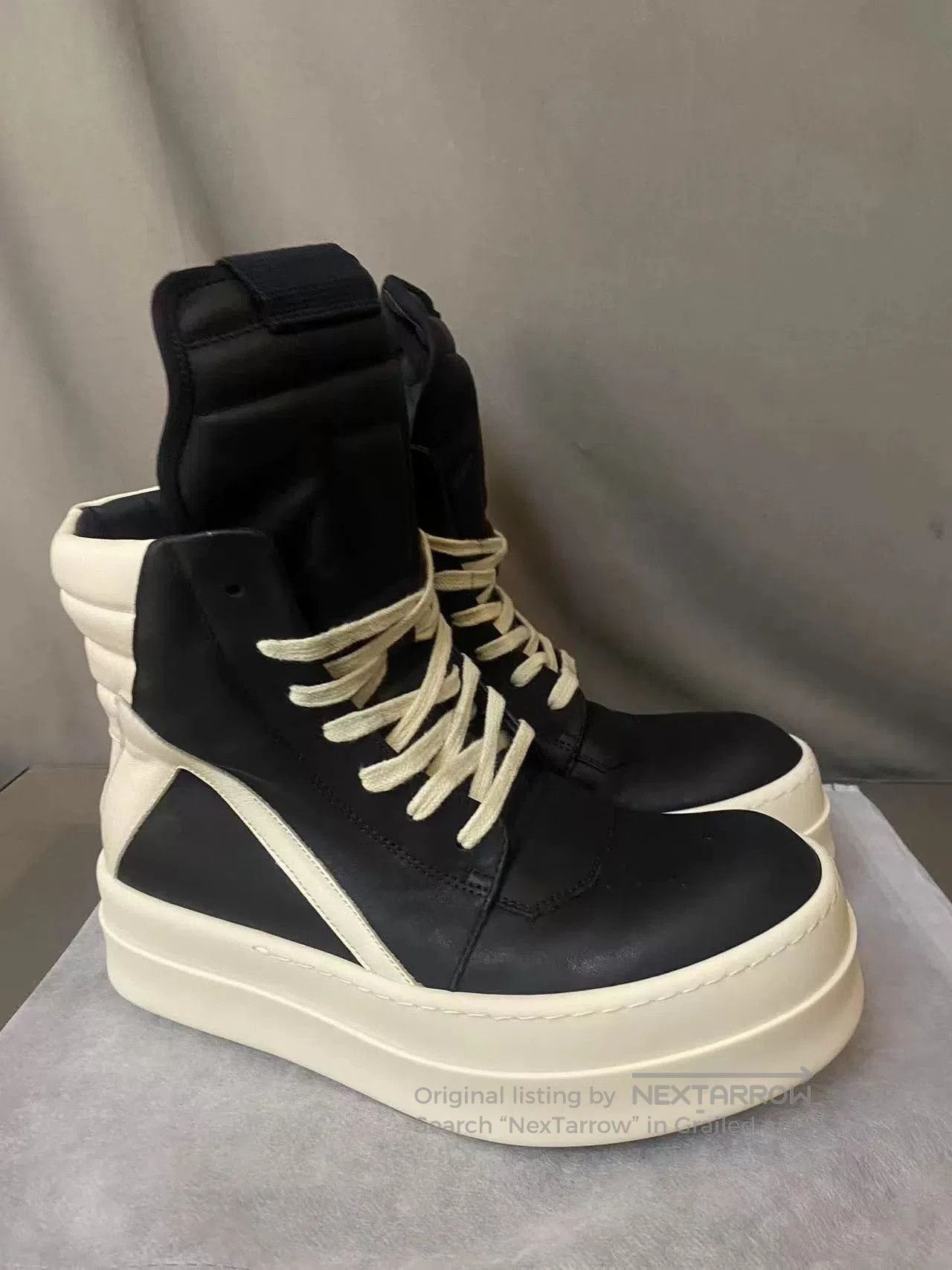 Rick Owens Thick Low Triangular Sneakers.