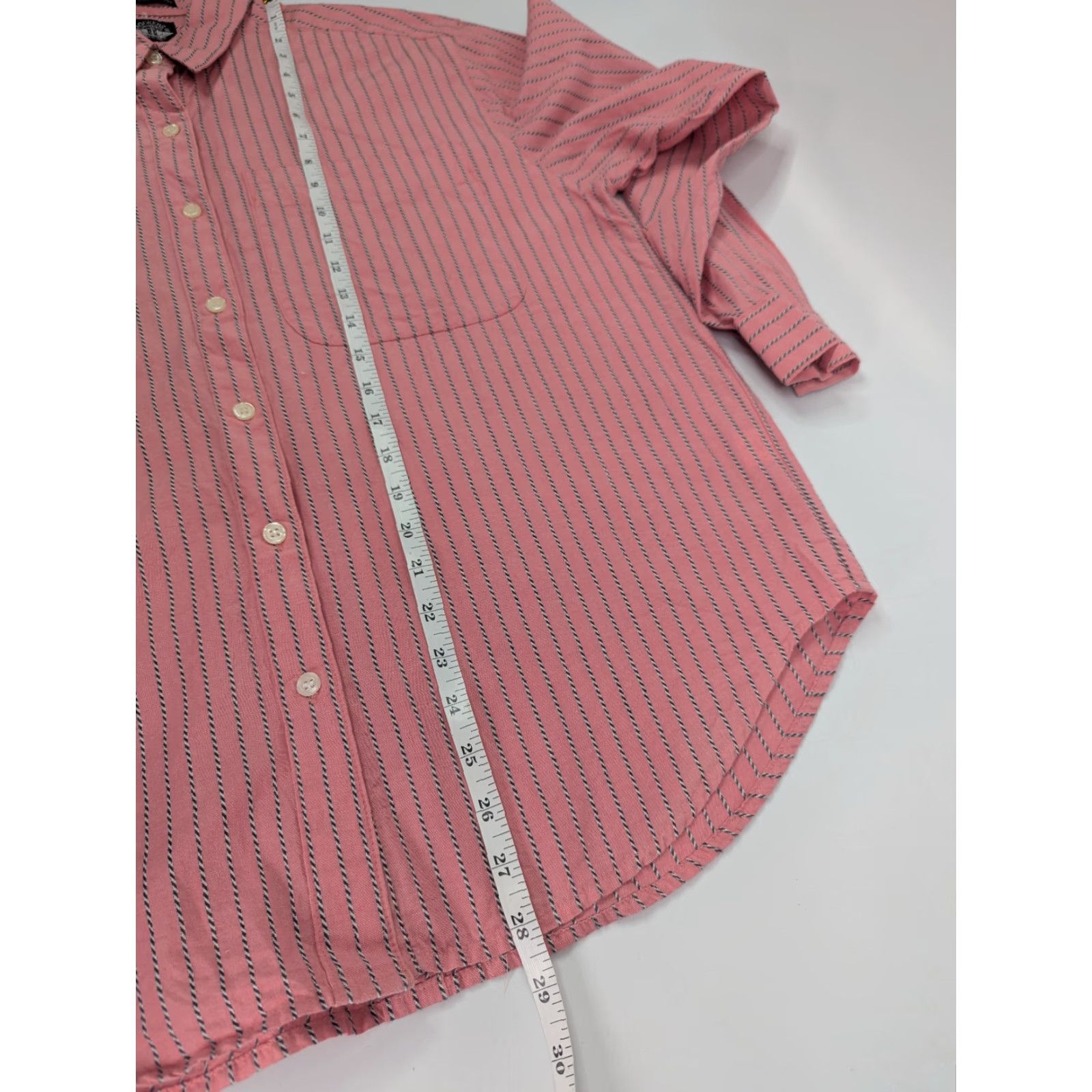Levi's Vtg Levi’s Dockers Pink Striped Cotton Button Long Sleeve Western Shirt Size M / US 6-8 / IT 42-44 - 5 Thumbnail