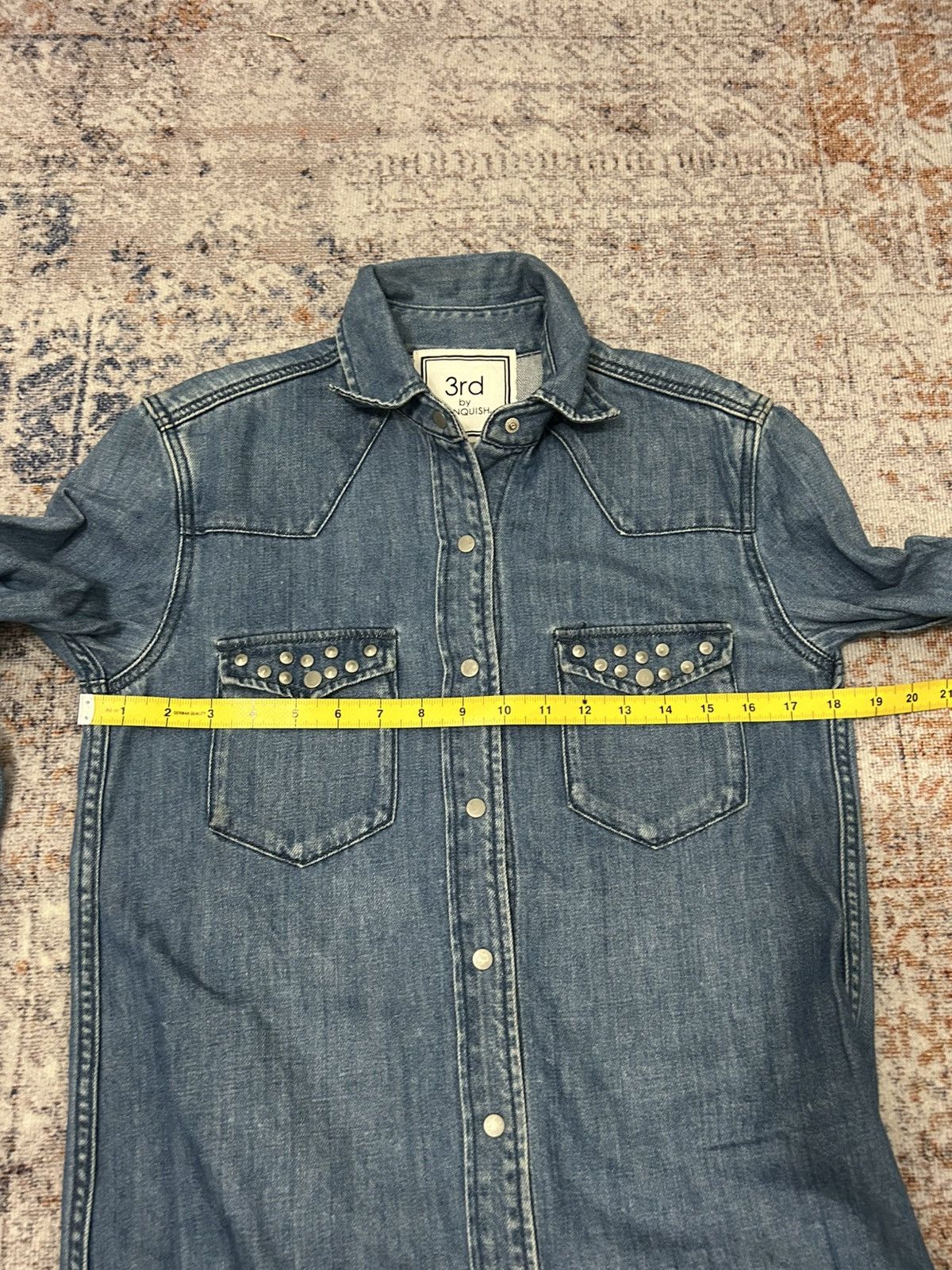 Japanese Brand 3rd By Vanquish Studded Button Shirt Size US S / EU 44-46 / 1 - 8 Thumbnail