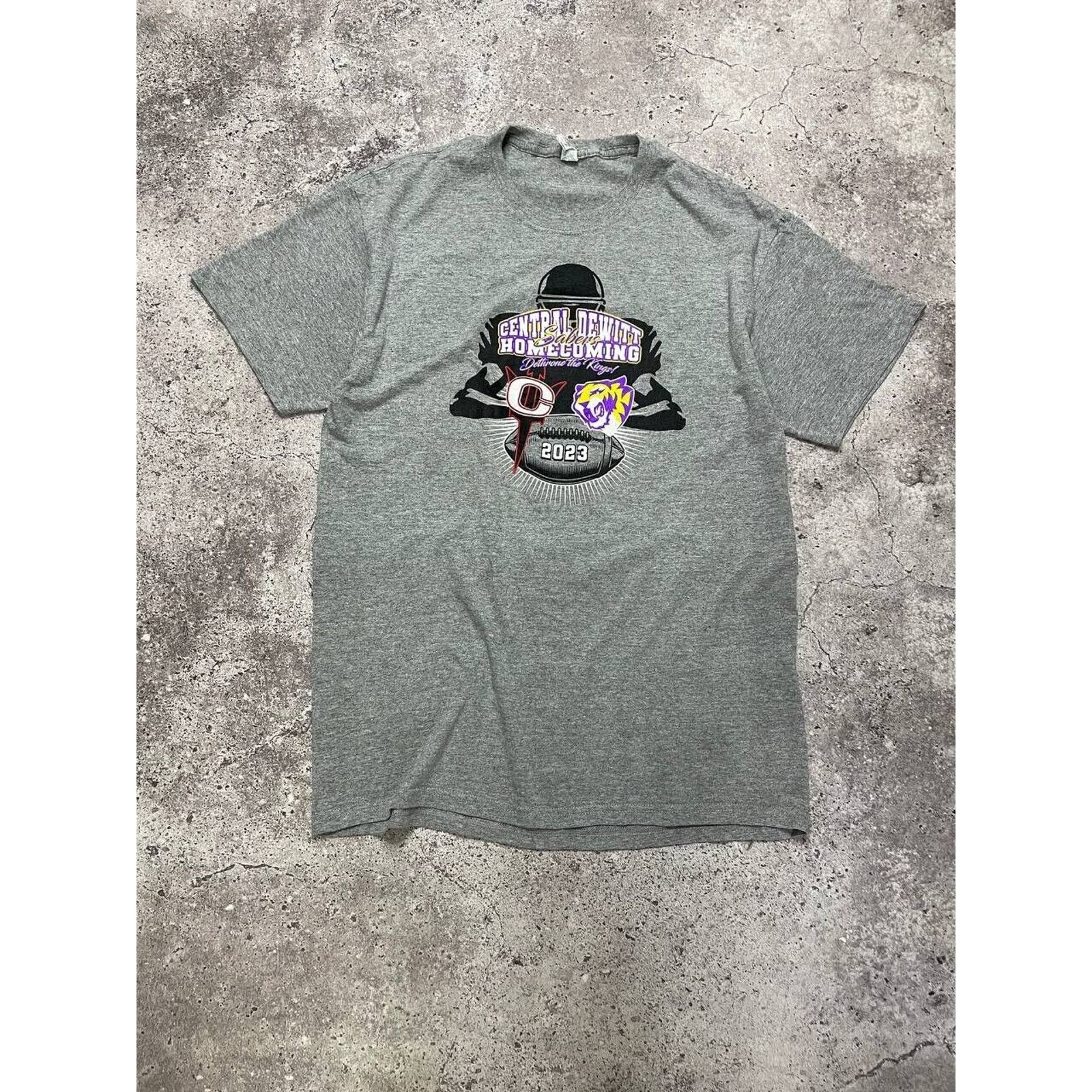 Jerzees × Vintage Vintage Central DeWitt 2023 Homecoming Football T-Shirt Size US M / EU 48-50 / 2 - 1 Thumbnail