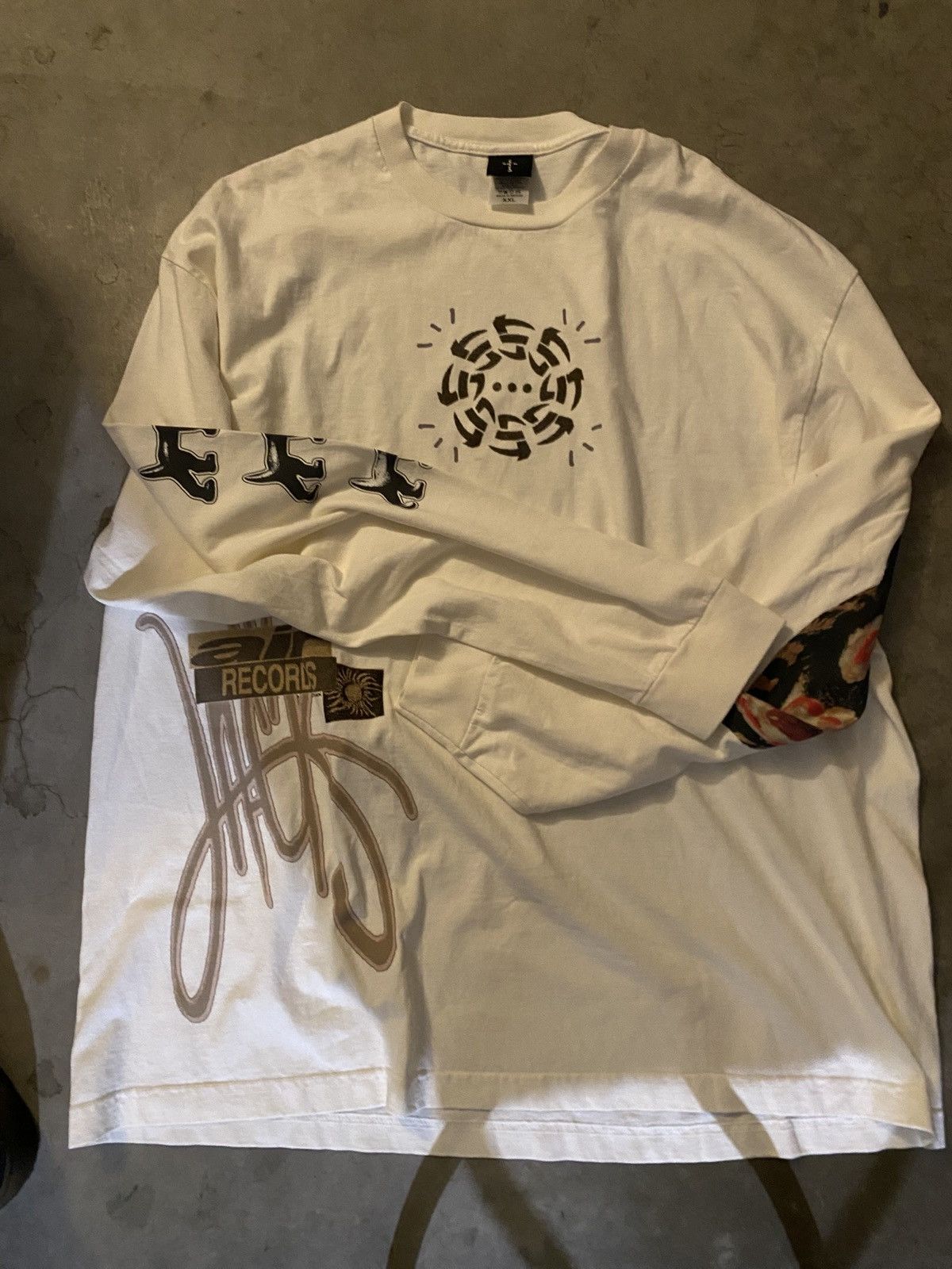 Travis Scott Cactus Jack by Travis Scott Air Records Long-Sleeve Tee Size US XXL / EU 58 / 5 - 1 Thumbnail