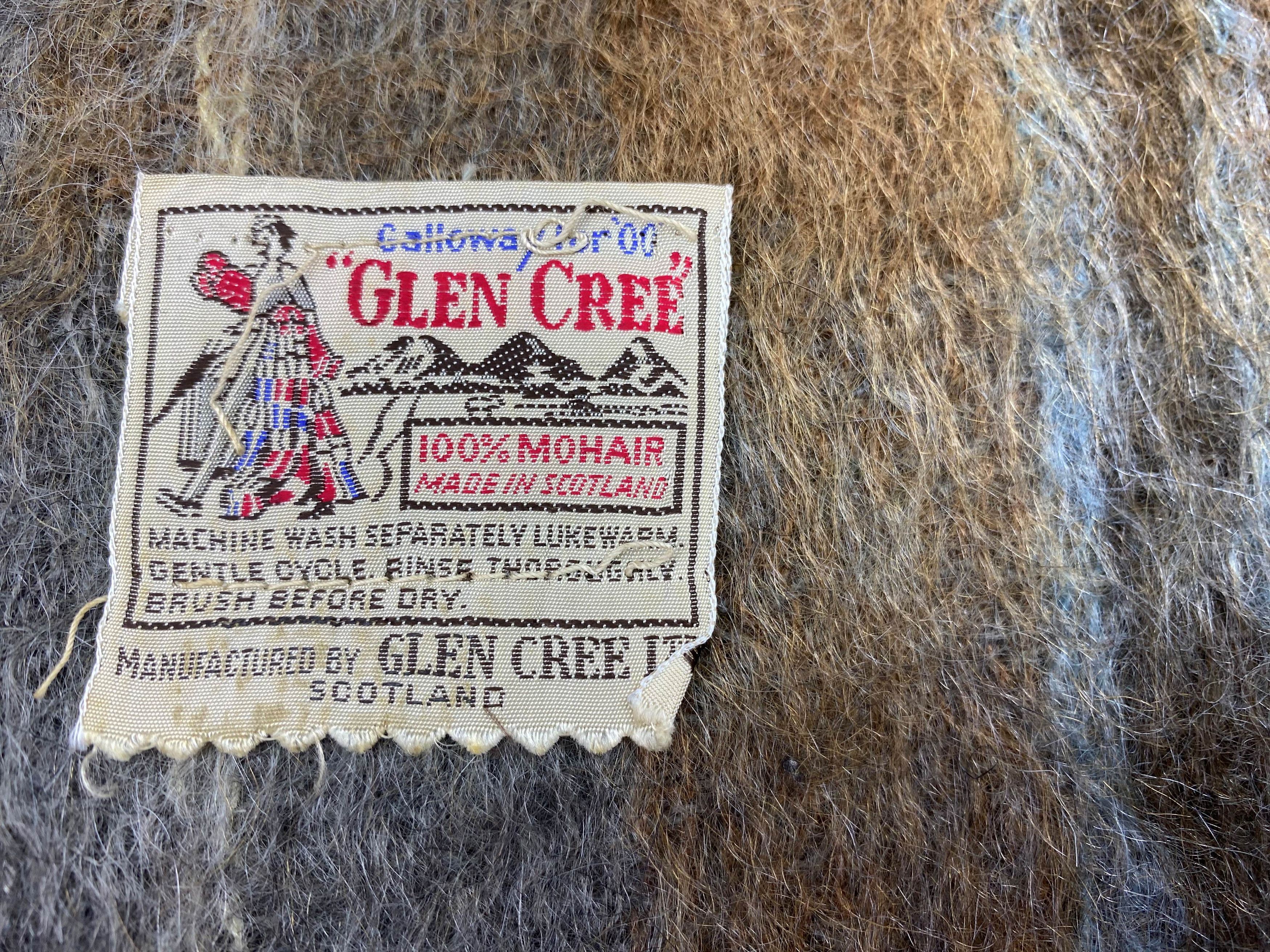 Vintage Vintage Glen Cree Striped Wool Scarf - 90s Made in Scotland Size ONE SIZE - 9 Thumbnail