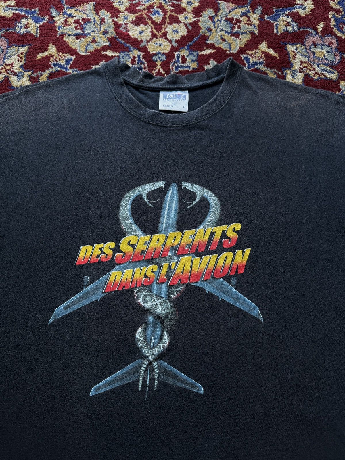 Vintage 2006 Snakes on a Plane movie film French promo tee 2000s Size US L / EU 52-54 / 3 - 1 Thumbnail
