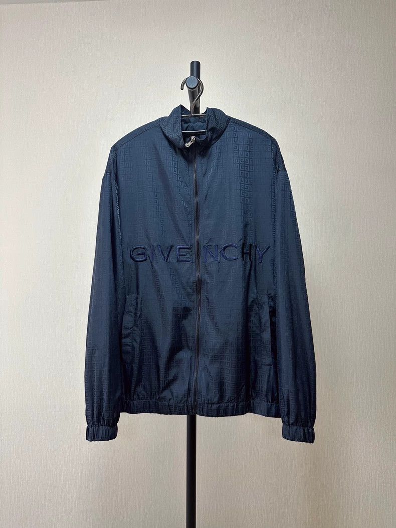 Givenchy Givenchy Dark Blue Thin Casual Jacket Size US XL / EU 56 / 4 - 1 Thumbnail