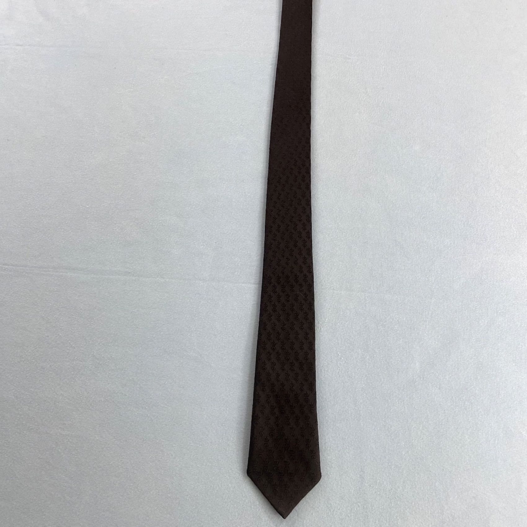 MCM VINTAGE Necktie 50s 60s Donegal Dacron 2" Tie Black Textured Geometry Slim MCM 2x56 Capsule Necktie Size ONE SIZE - 4 Thumbnail