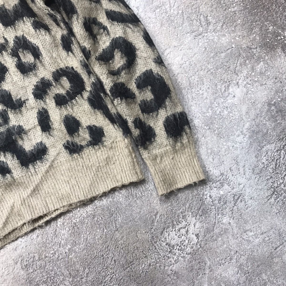 Hysteric Glamour Vintage Y2K ABSTRACT MOHAIR SWEATER Knitted Oversized 90s Size M / US 6-8 / IT 42-44 - 5 Thumbnail
