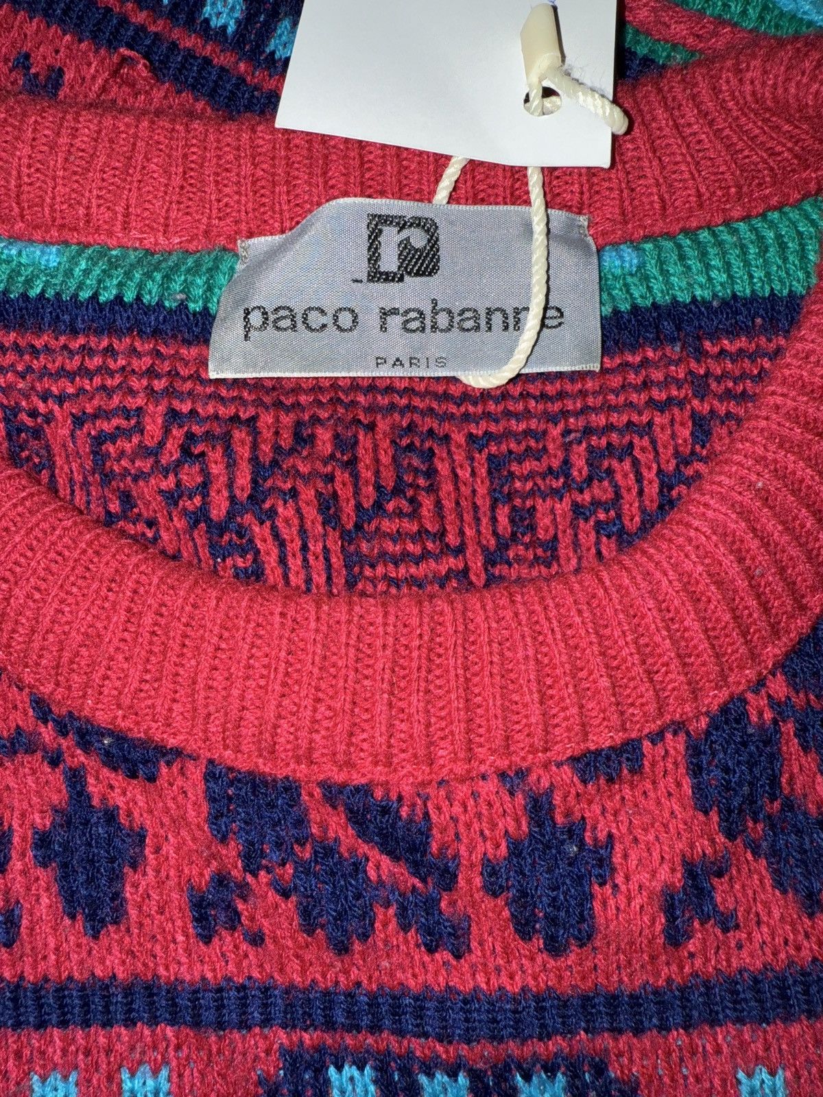 Designer × Vintage Vintage paco rabanne sweater Size US M / EU 48-50 / 2 - 2 Thumbnail