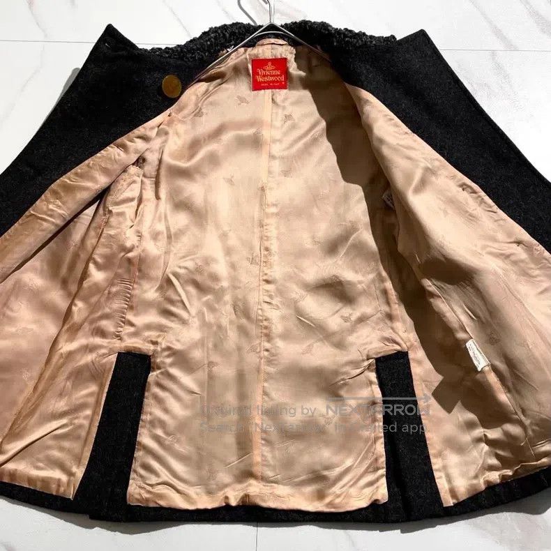 Vivienne Westwood Vivienne Westwood Rare long lamb fur collar woolen coat Size S / US 4 / IT 40 - 4 Thumbnail