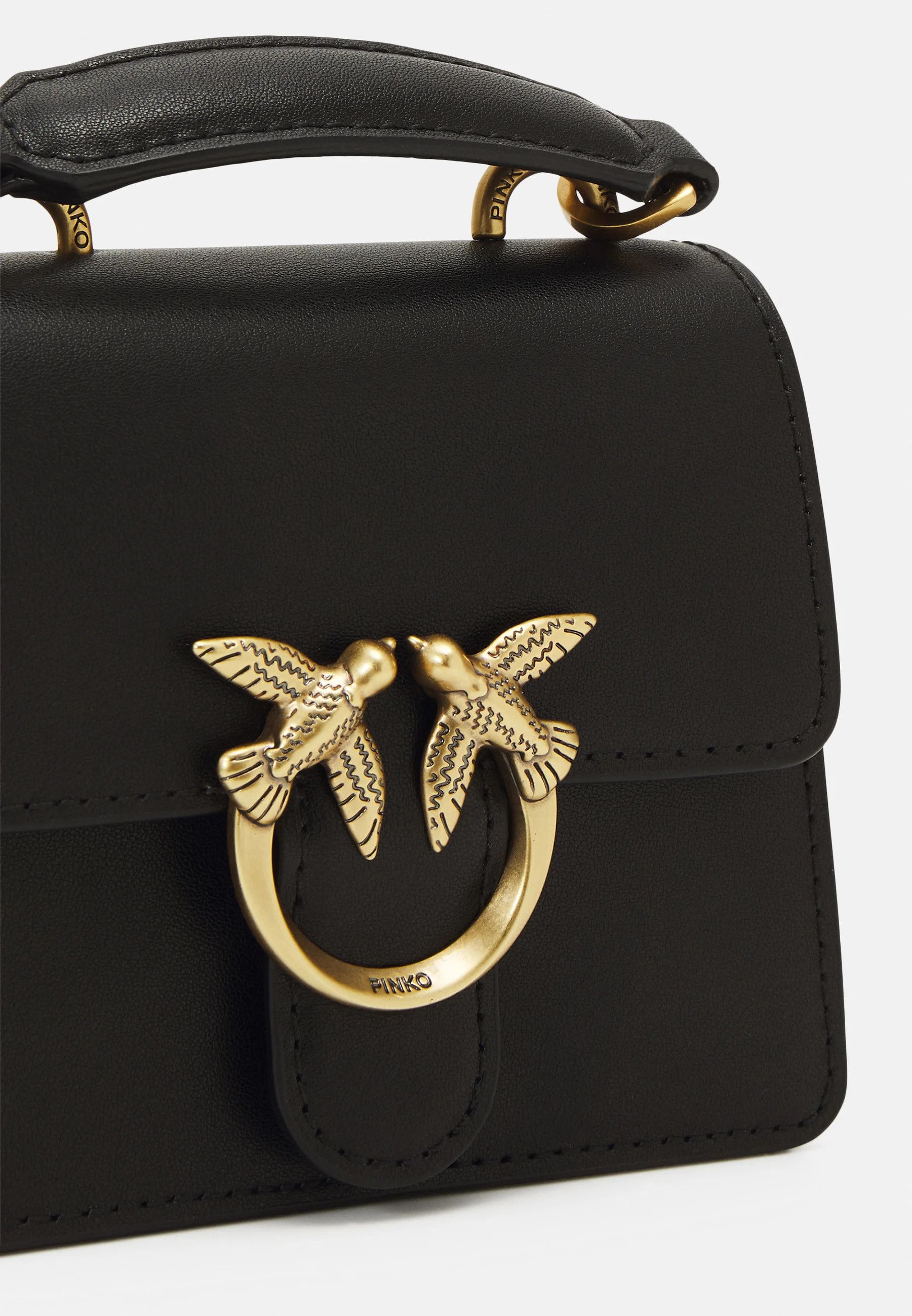 Pinko o1s22i1n0824 Size: OS / Top Handle Mini Light Bag in Black Size ONE SIZE - 5 Thumbnail
