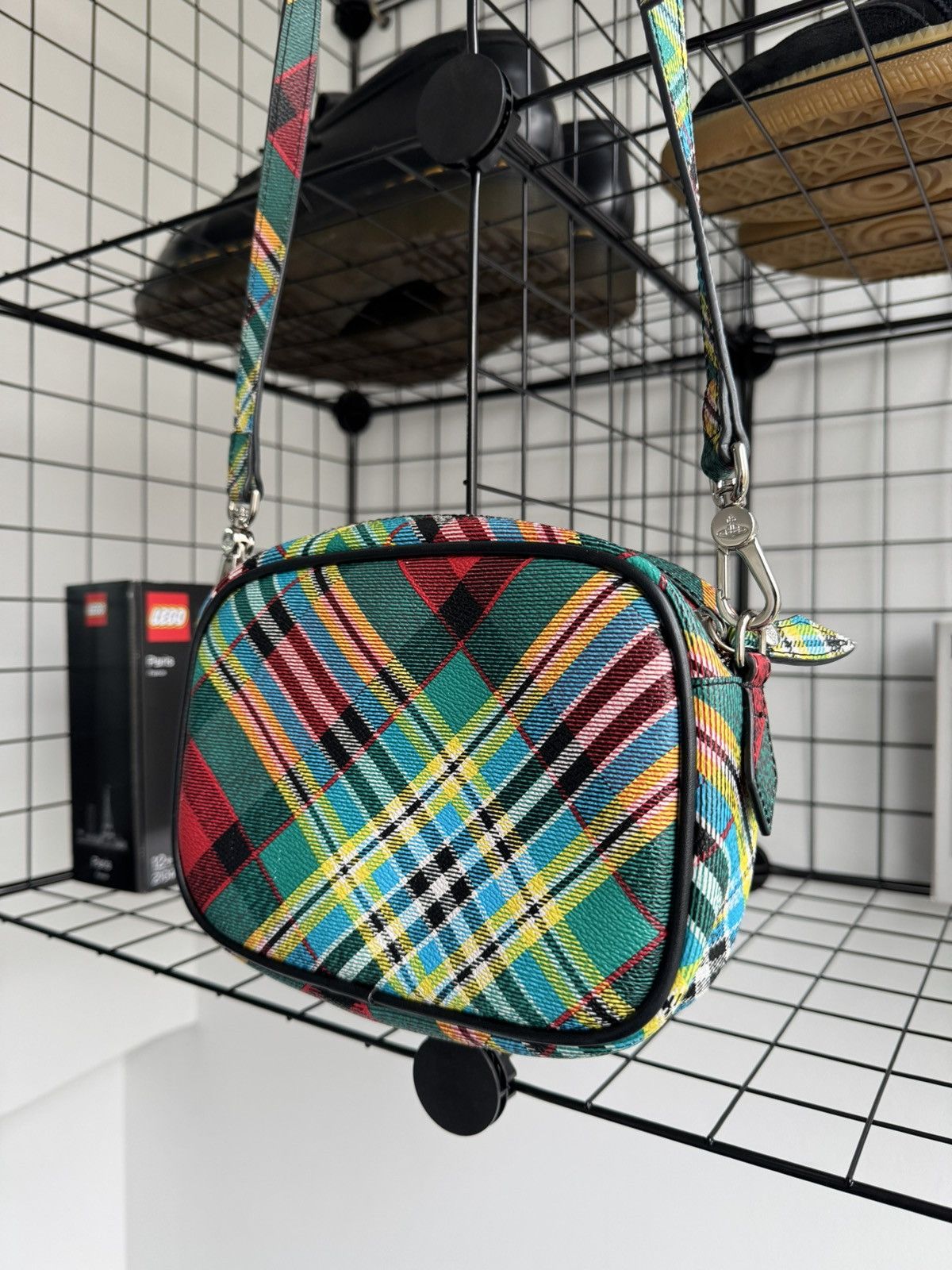 VIVIENNE WESTWOOD Anglomania Shuka Tartan Crossbody Bag