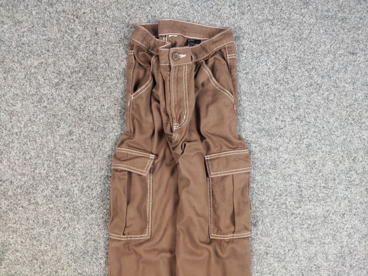 Japanese Brand Vintage 90's Japanese Beggy Beige Cargo Pants Y2K Hype Style Size US 32 / EU 48 - 7 Thumbnail