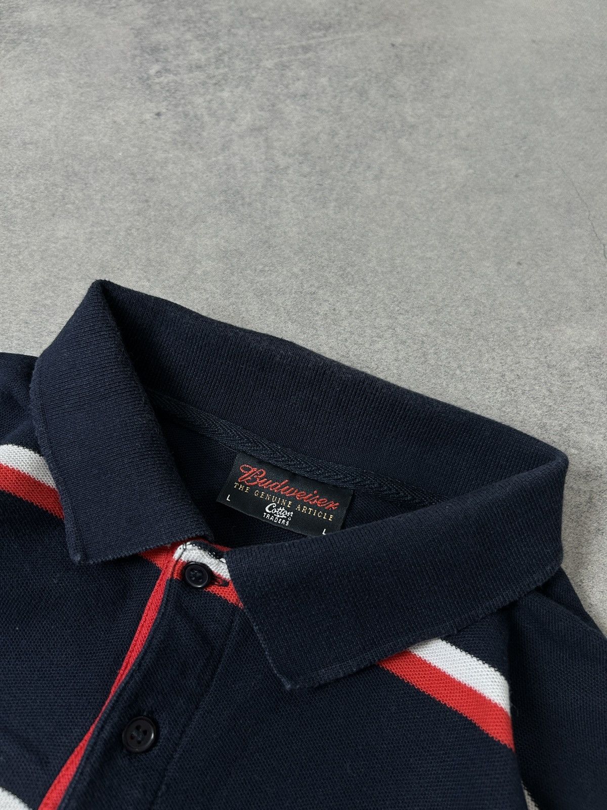 Cotton Traders Cotton traders x Budweiser striped rugby polos mens Size US L / EU 52-54 / 3 - 4 Thumbnail