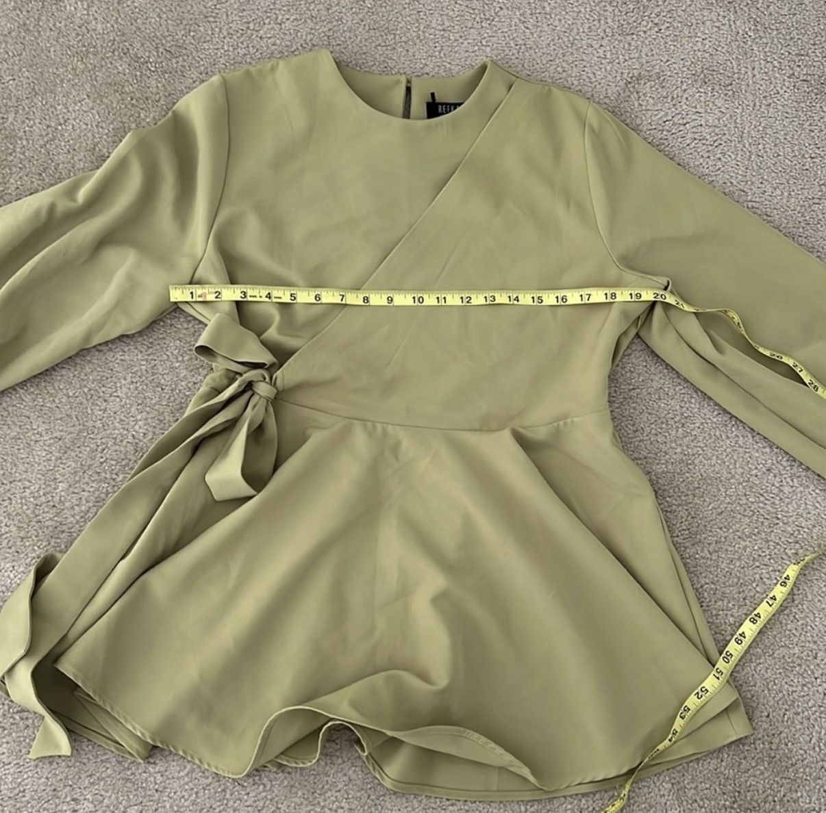 Other Refka Pistachio Green Peplum Blouse Size 12 New With Tags Size XL / US 12-14 / IT 48-50 - 7 Thumbnail